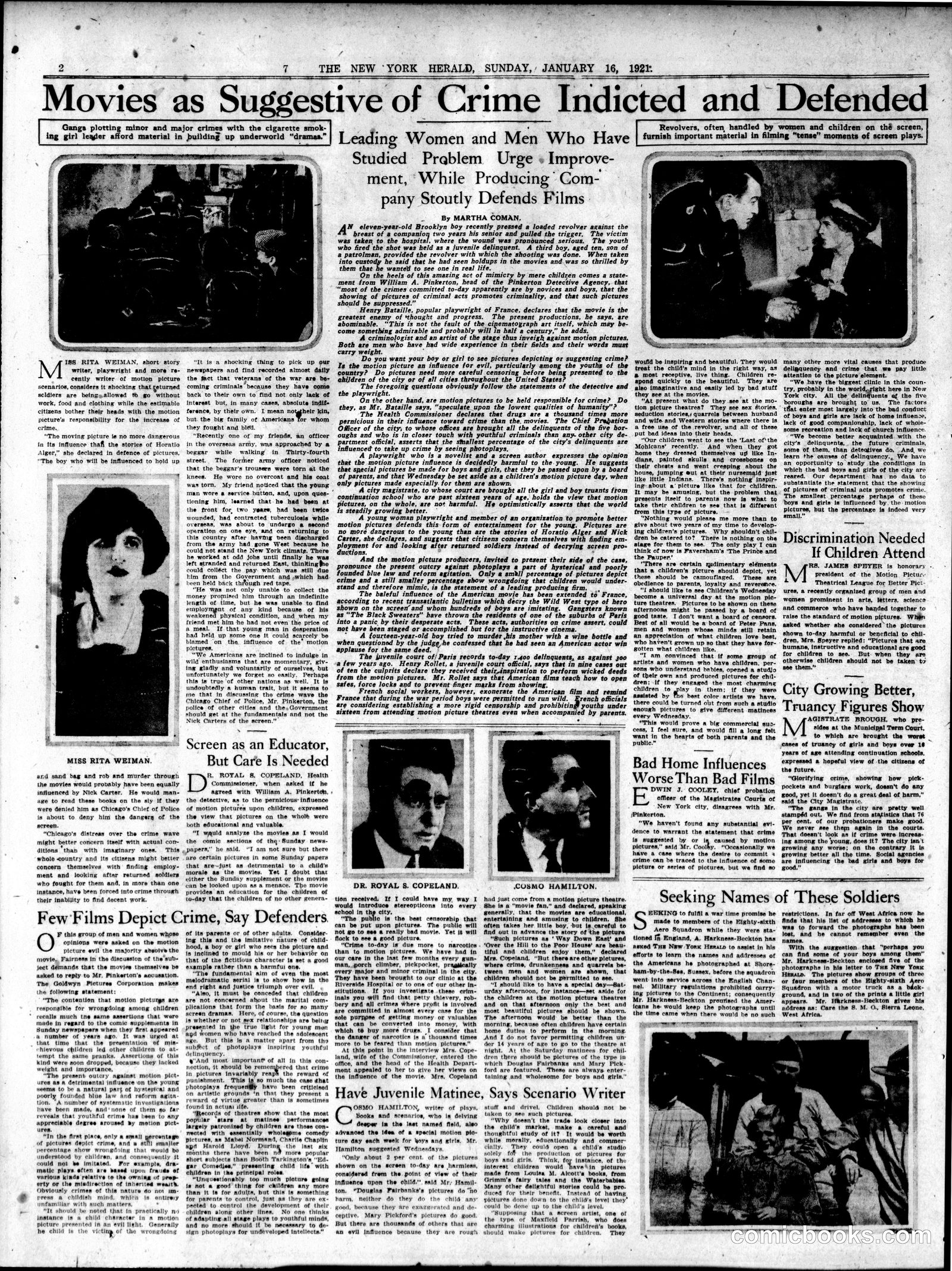 Sunday Comic Section — New York Herald