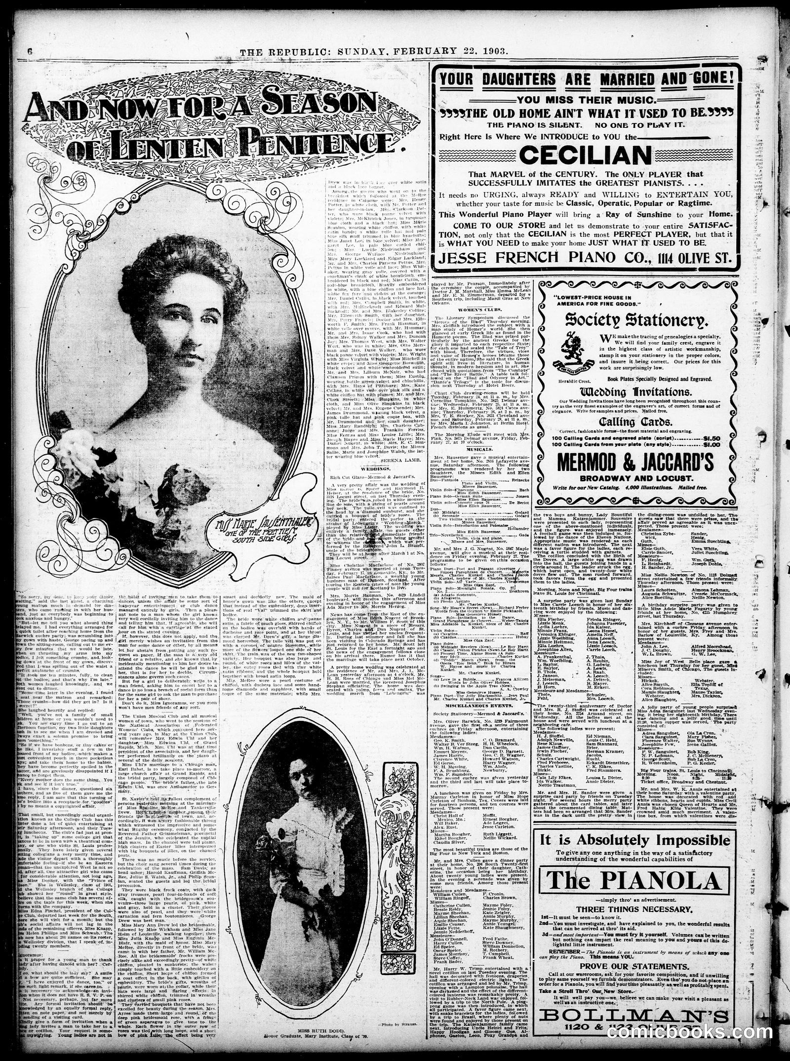 The Katzenjammer Kids — St. Louis Republic, February 22, 1903