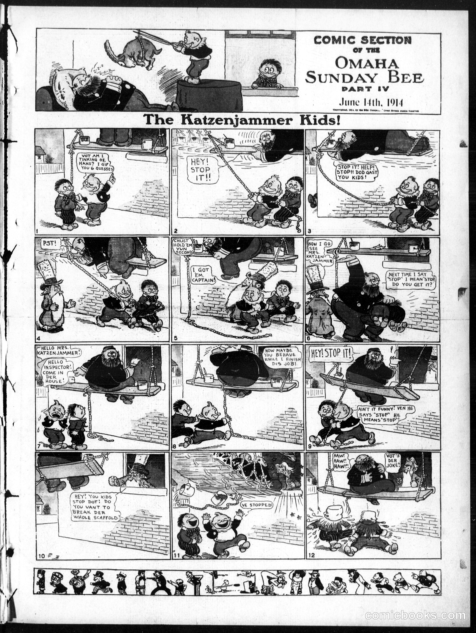 The Katzenjammer Kids — Omaha Sunday Bee, June 14, 1914