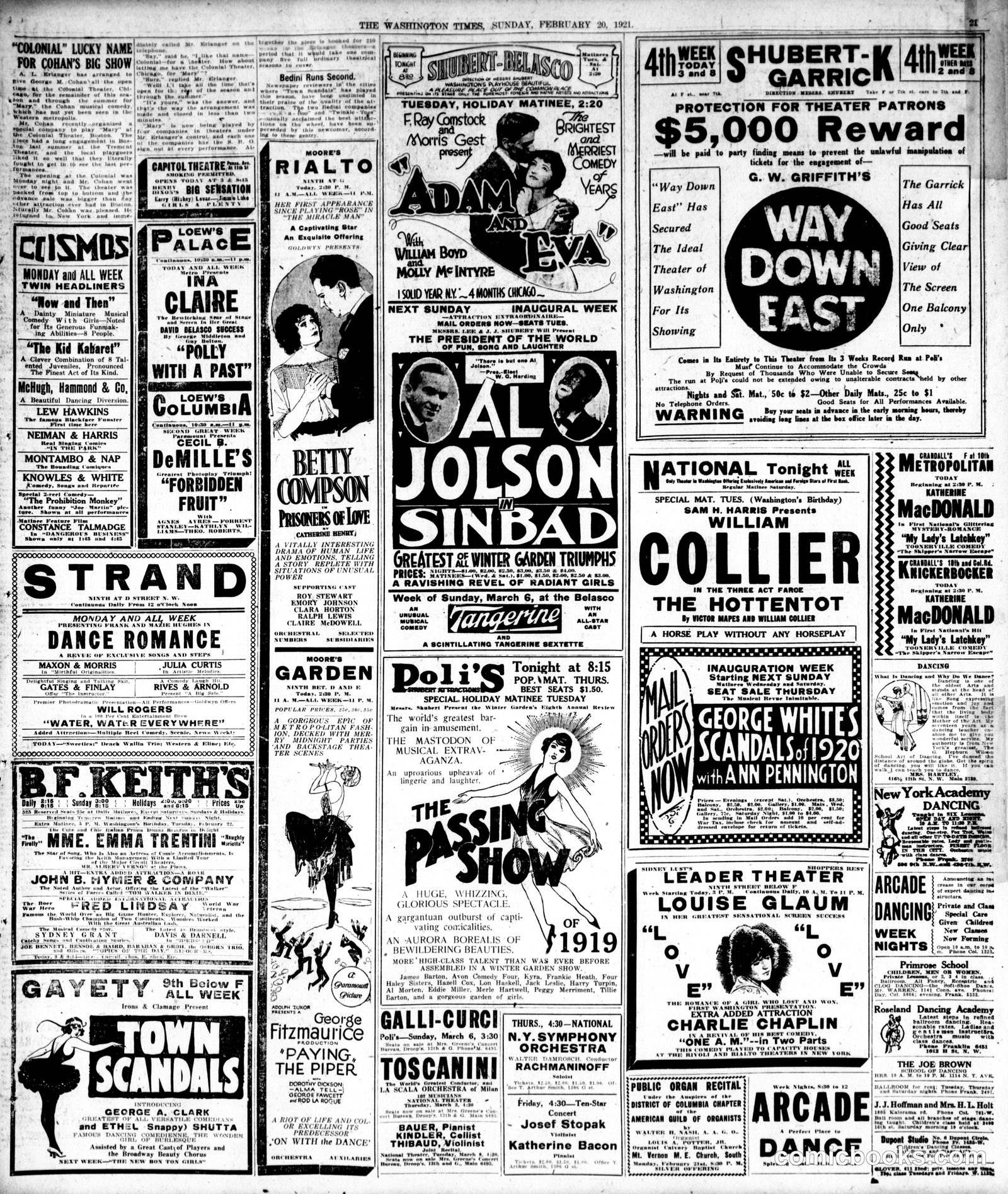 Toonerville Folks — The Washington Times, February 20, 1921