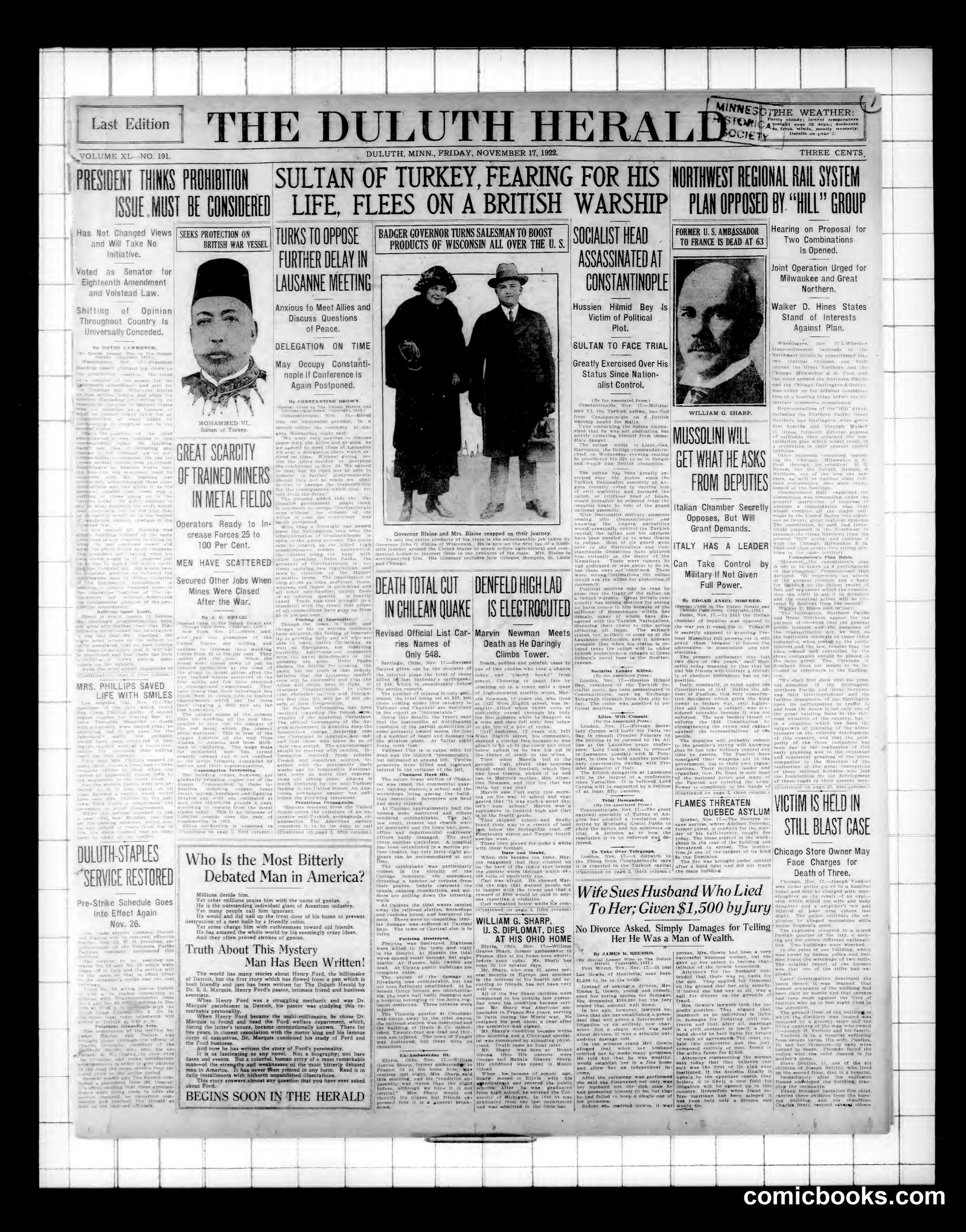 The Duluth Herald, November 17, 1922 by The Duluth Herald