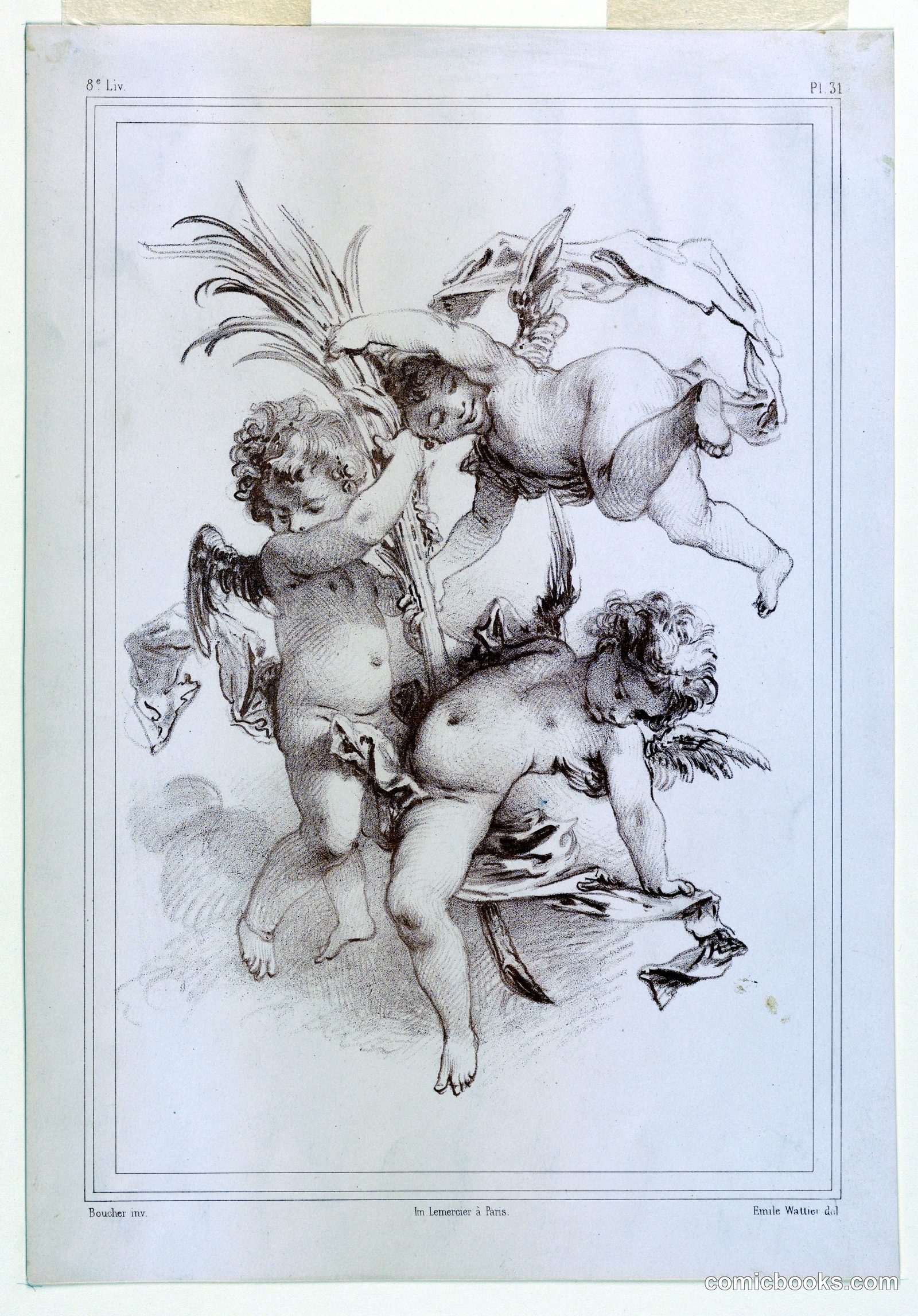 Cupidons Volants by Emile Wattier