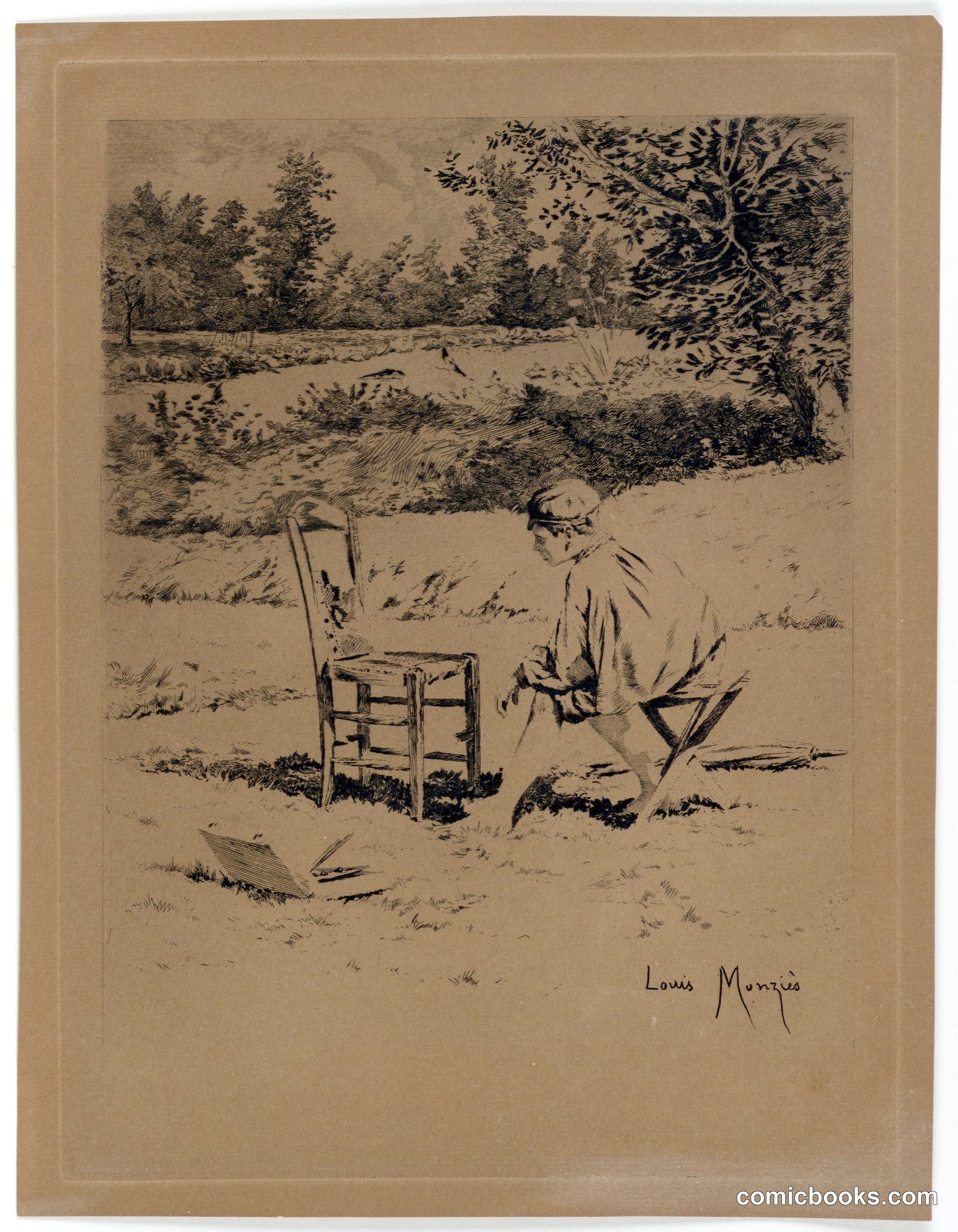 The Critic by Louis Monziès