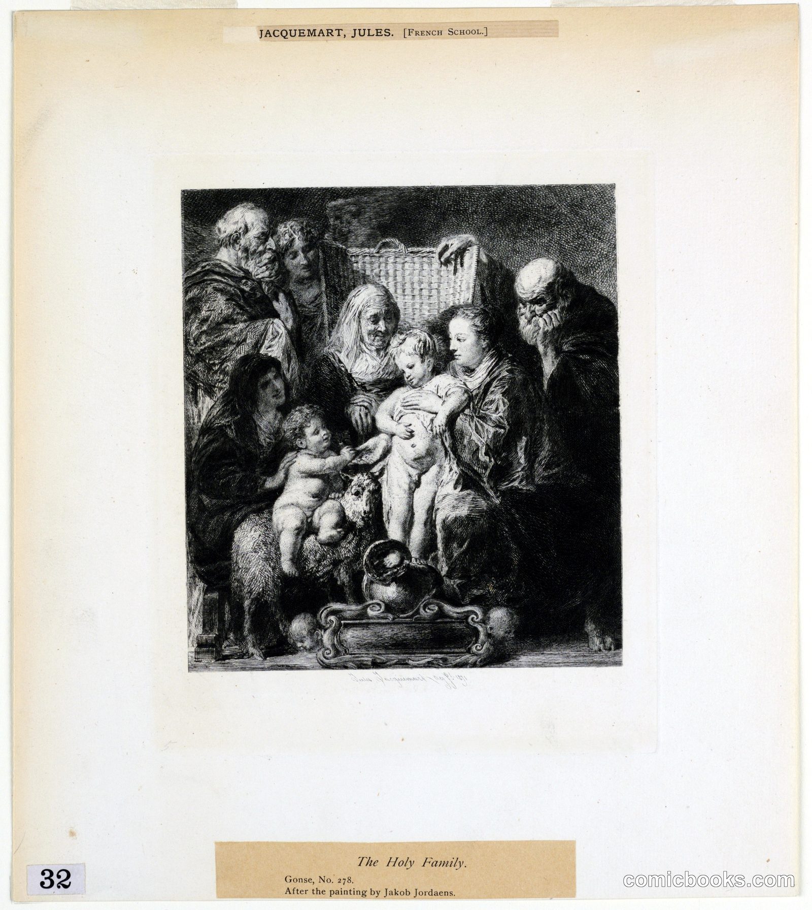 The Holy Family by Jules Ferdinand Jacquemart