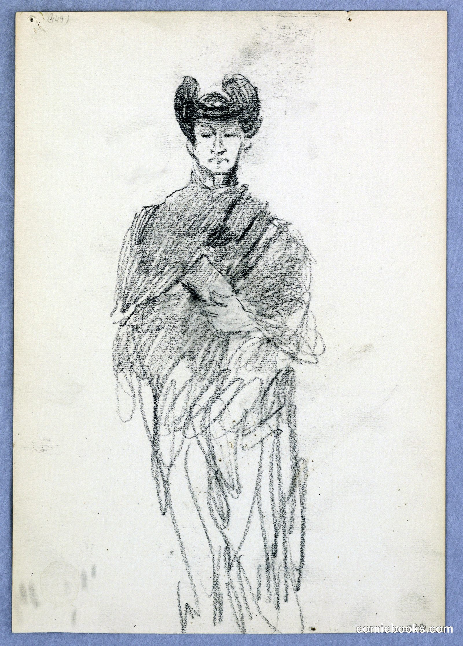 Study of a Woman in Period Dress by Robert Frederick Blum, American, 1857–1903