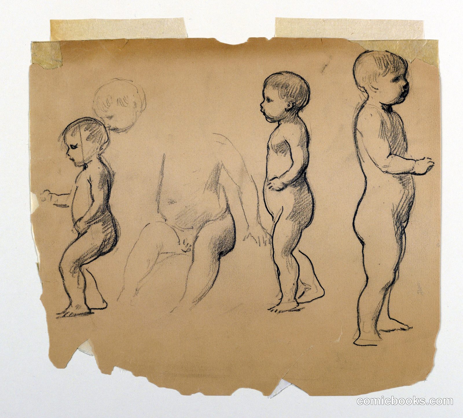 Studies of Putti by James Wells Champney, American, 1843–1903