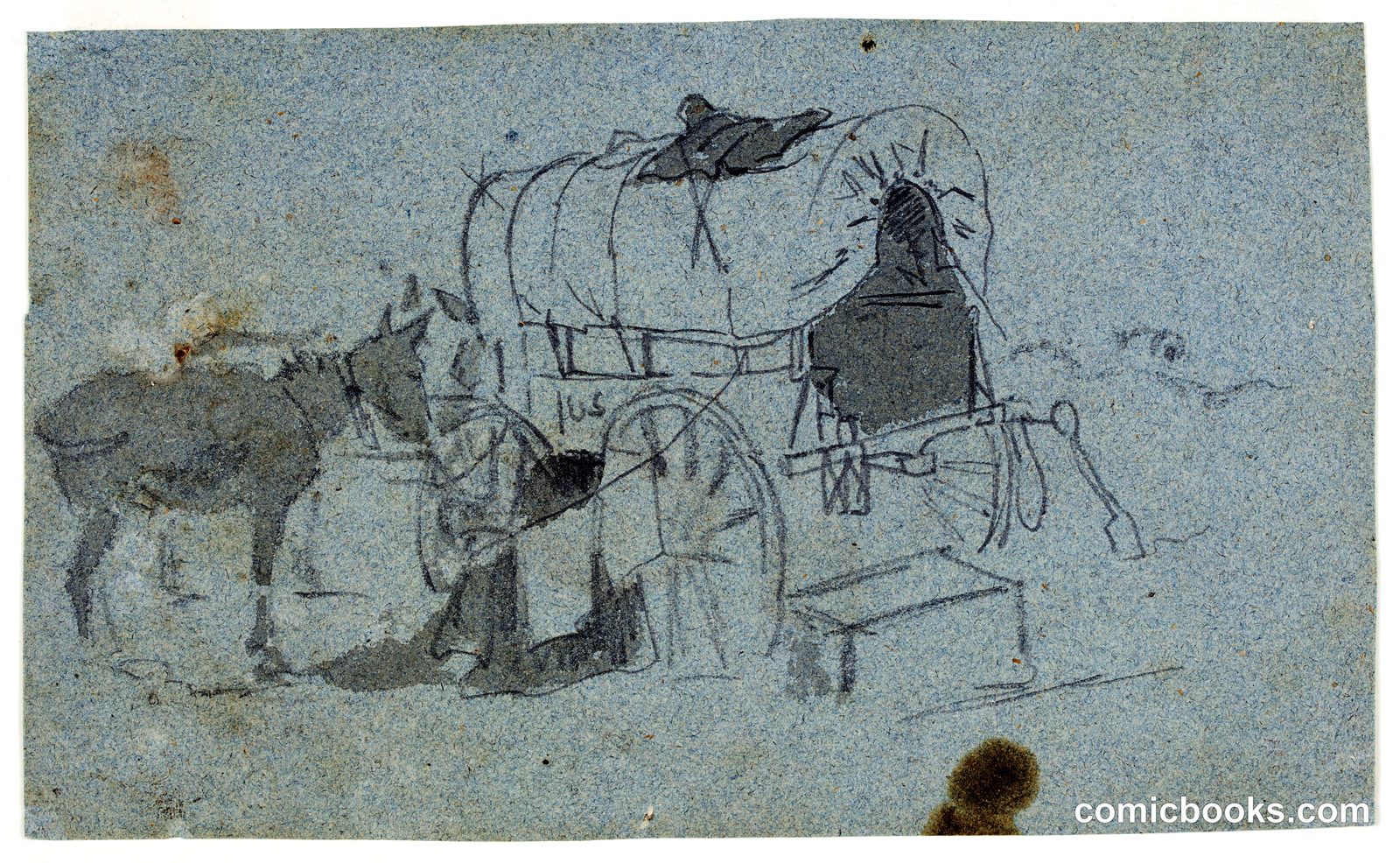 Army Wagon and Mule by Winslow Homer, American, 1836–1910