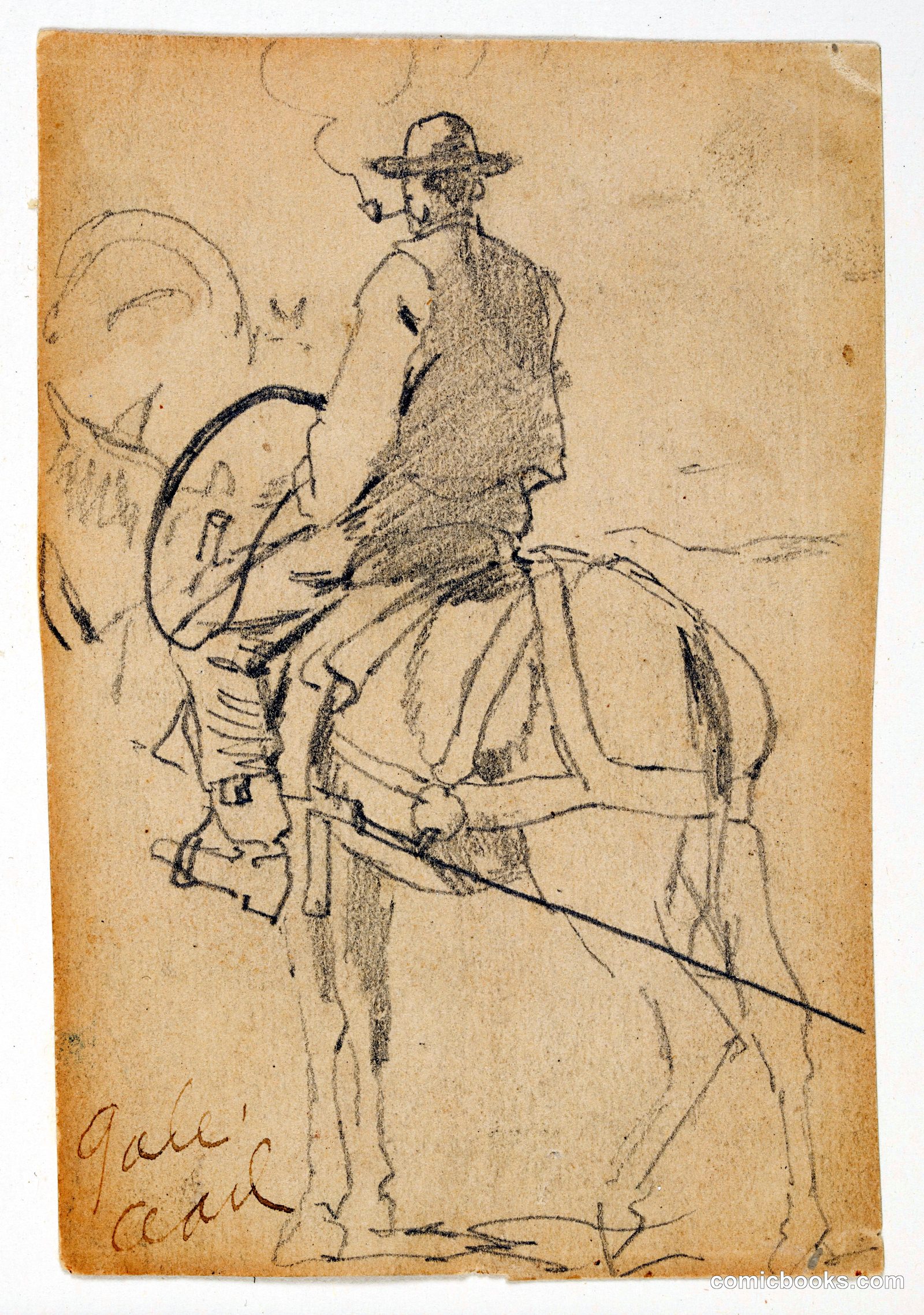 Man Riding a Horse by Winslow Homer, American, 1836–1910