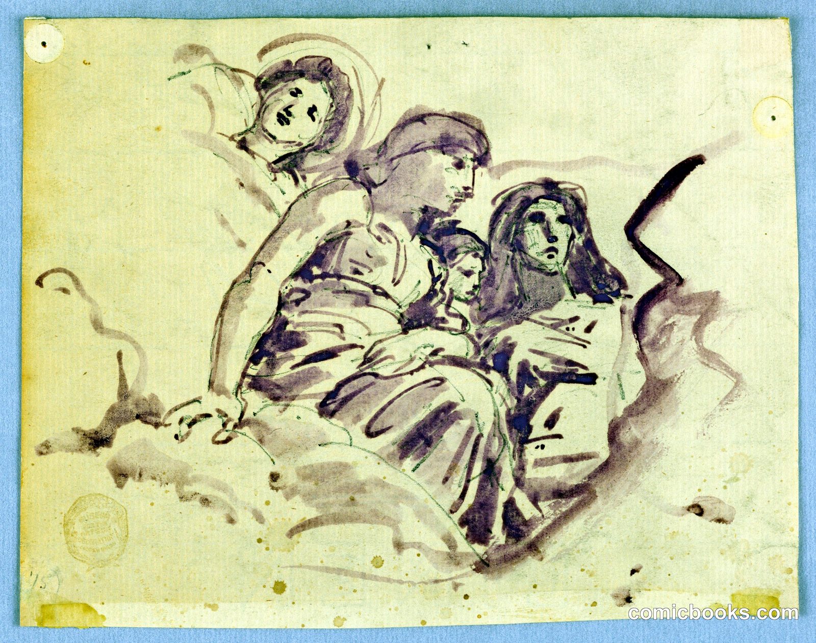 Study of Heavenly Figures by Francis Augustus Lathrop, American, 1849–1909