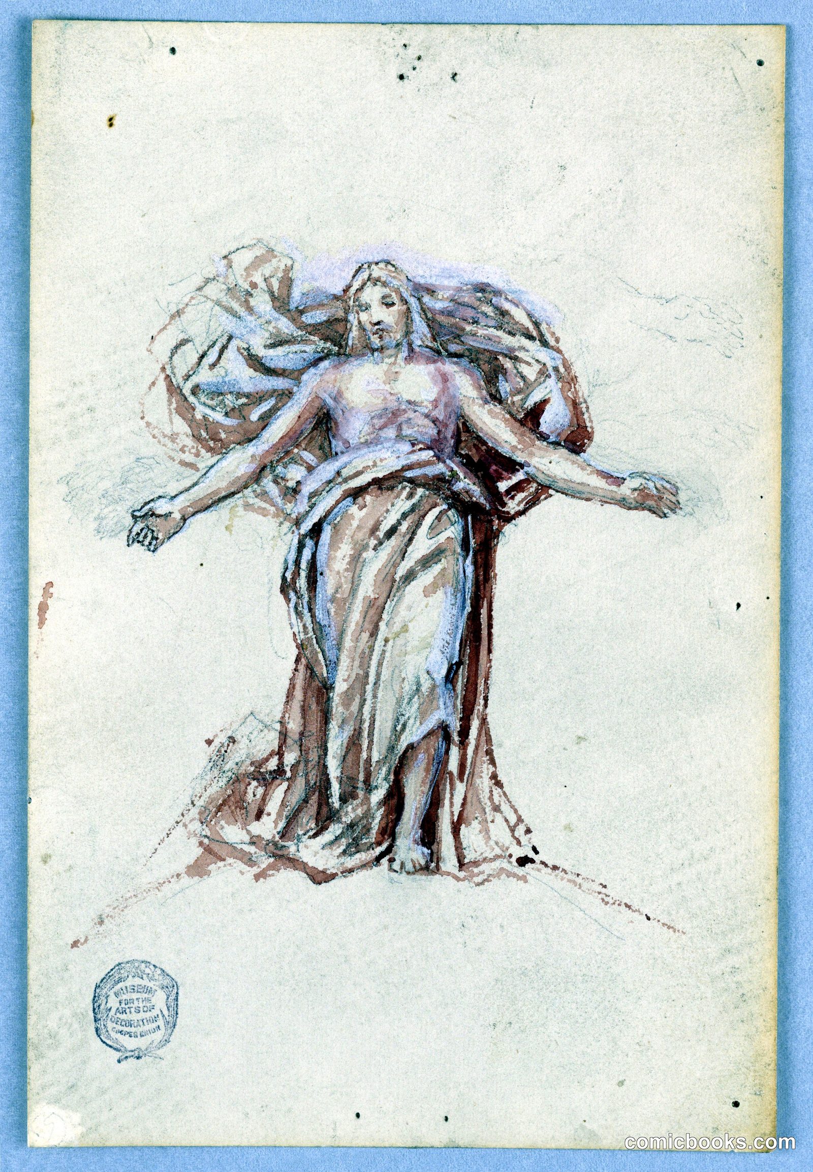 Study for Christ, Chancel of St. Bartholomew, New York by Francis Augustus Lathrop, American, 1849–1909
