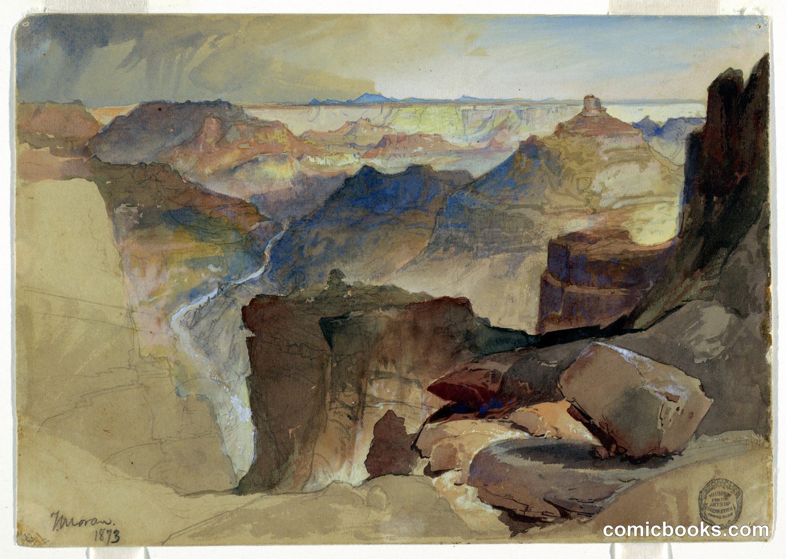 View from Powell's Plateau, Grand Canyon, Colorado by Thomas Moran, American, b. Britain, 1837–1926