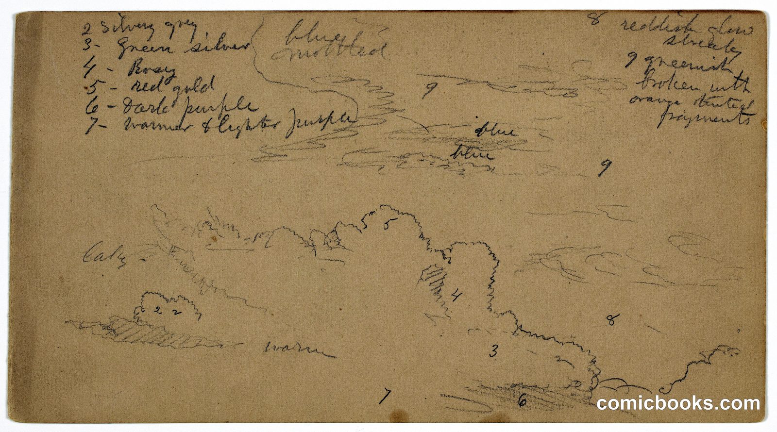 Cloud Sketch by Frederic Edwin Church, American, 1826–1900