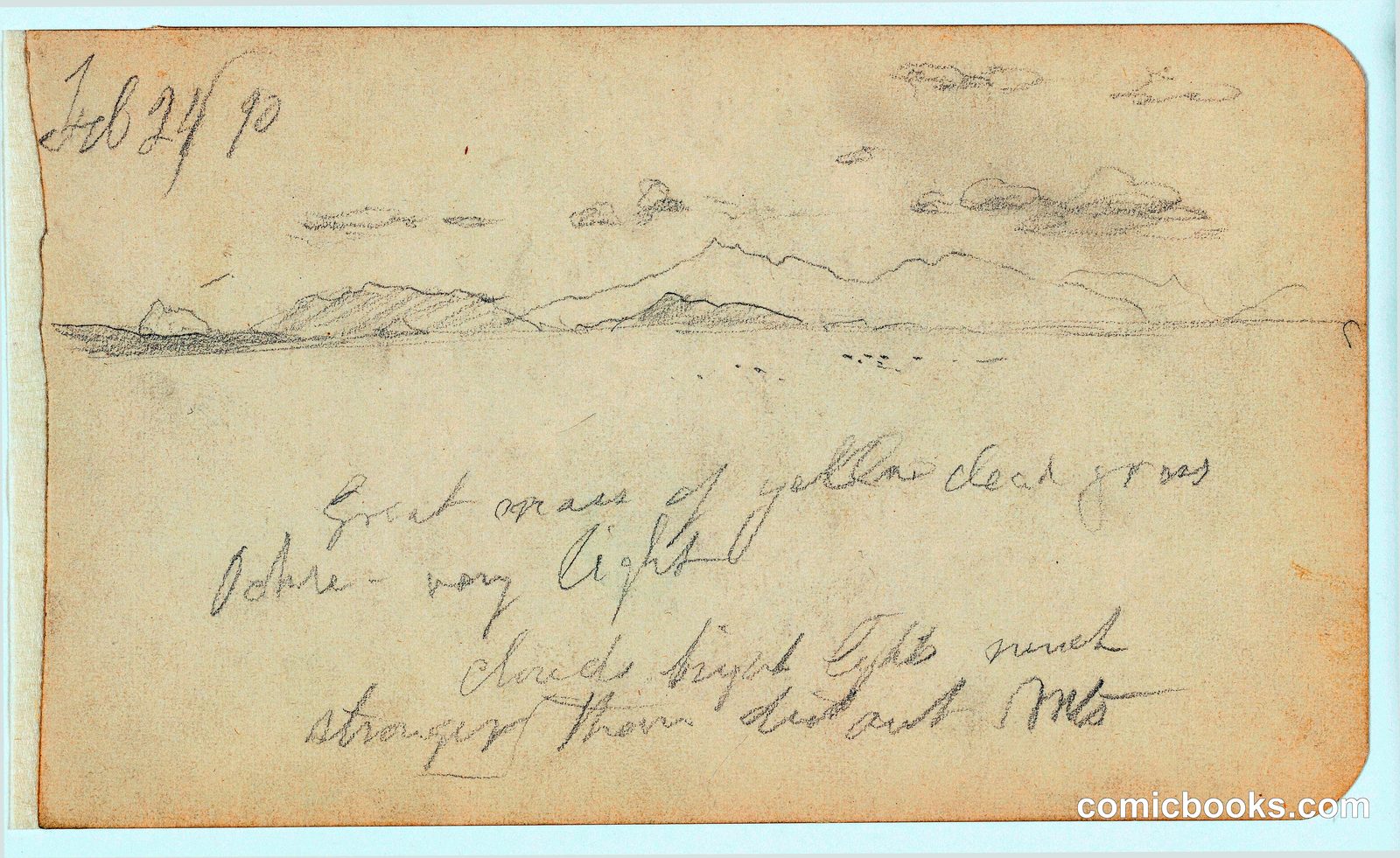 Distant Mountains, Mexico by Frederic Edwin Church, American, 1826–1900