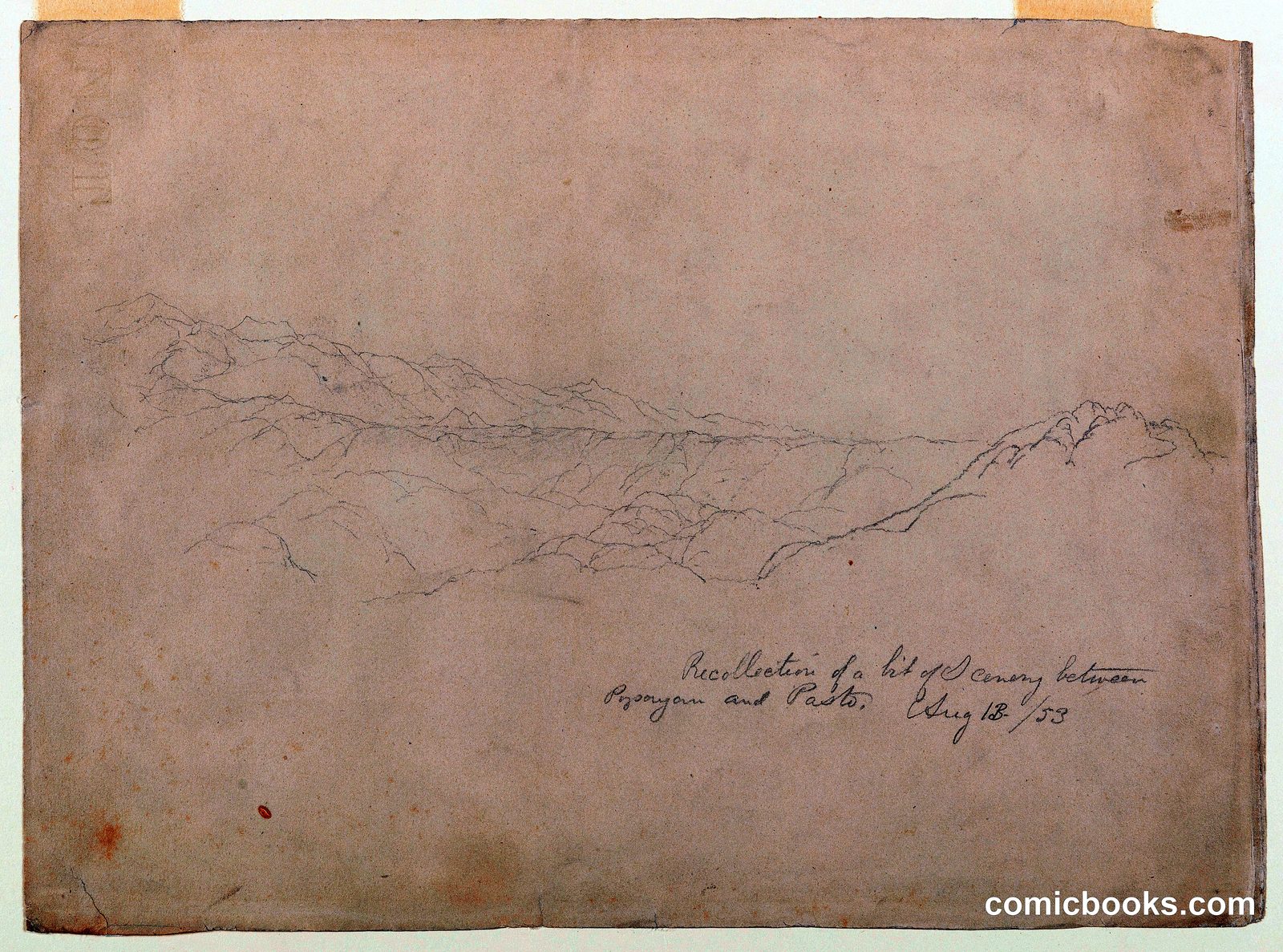 Recollection of Scenery between Popayán and Pasto, Colombia by Frederic Edwin Church, American, 1826–1900