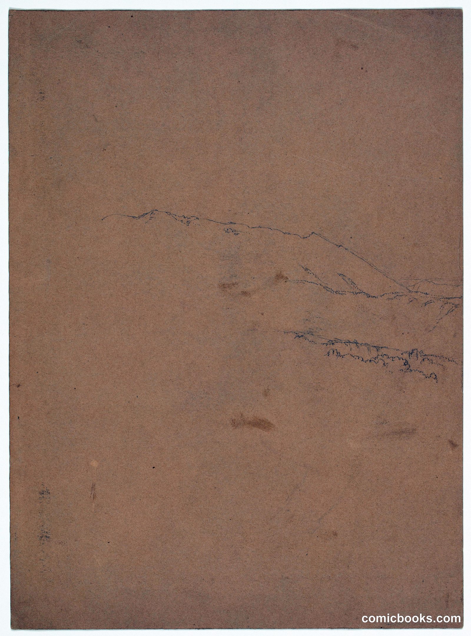 Panorama Fragment of a Mountainous Landscape by Frederic Edwin Church, American, 1826–1900