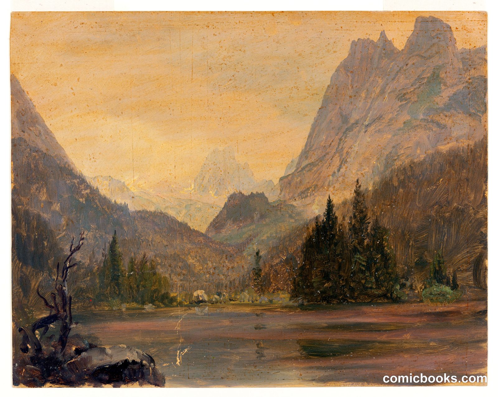 Alpine Lake by Frederic Edwin Church, American, 1826–1900