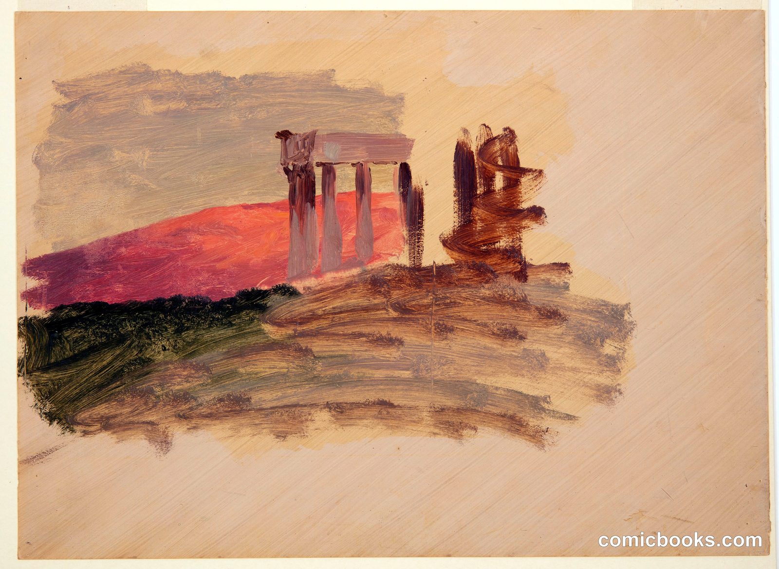 Temple of Apollo in Corinth, Greece by Frederic Edwin Church, American, 1826–1900