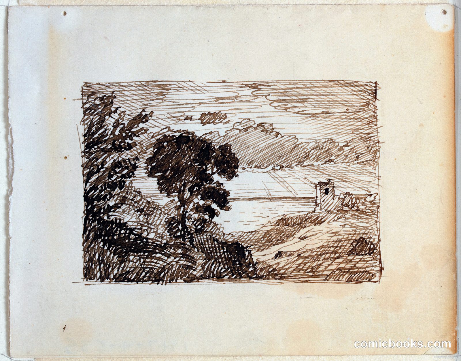 Imaginary Coastal Landscape with Tower by Frederic Edwin Church, American, 1826–1900