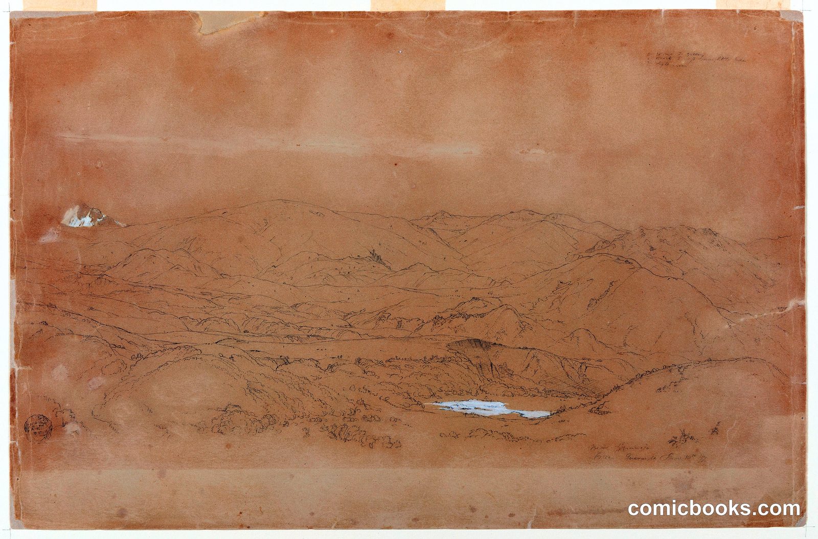 Mountains near Guanujo and Guaranda, Ecuador by Frederic Edwin Church, American, 1826–1900