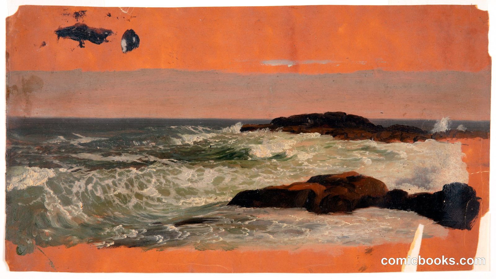 Coastal Surf, Mt. Desert Island, Maine by Frederic Edwin Church, American, 1826–1900