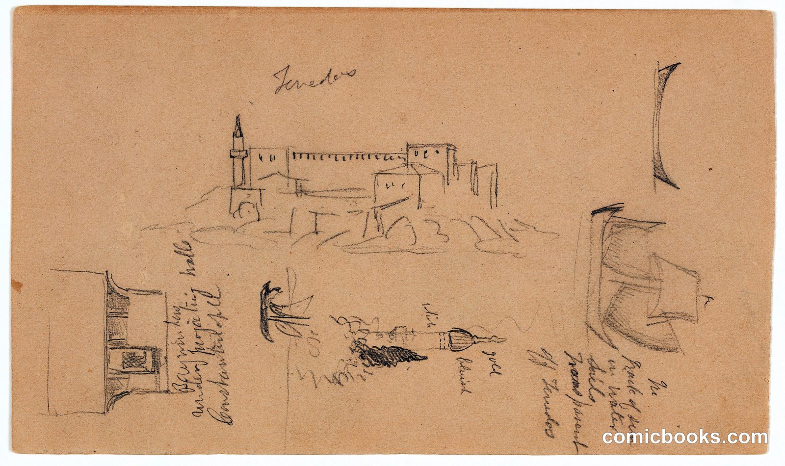 Mixed Sketches, Turkey by Frederic Edwin Church, American, 1826–1900