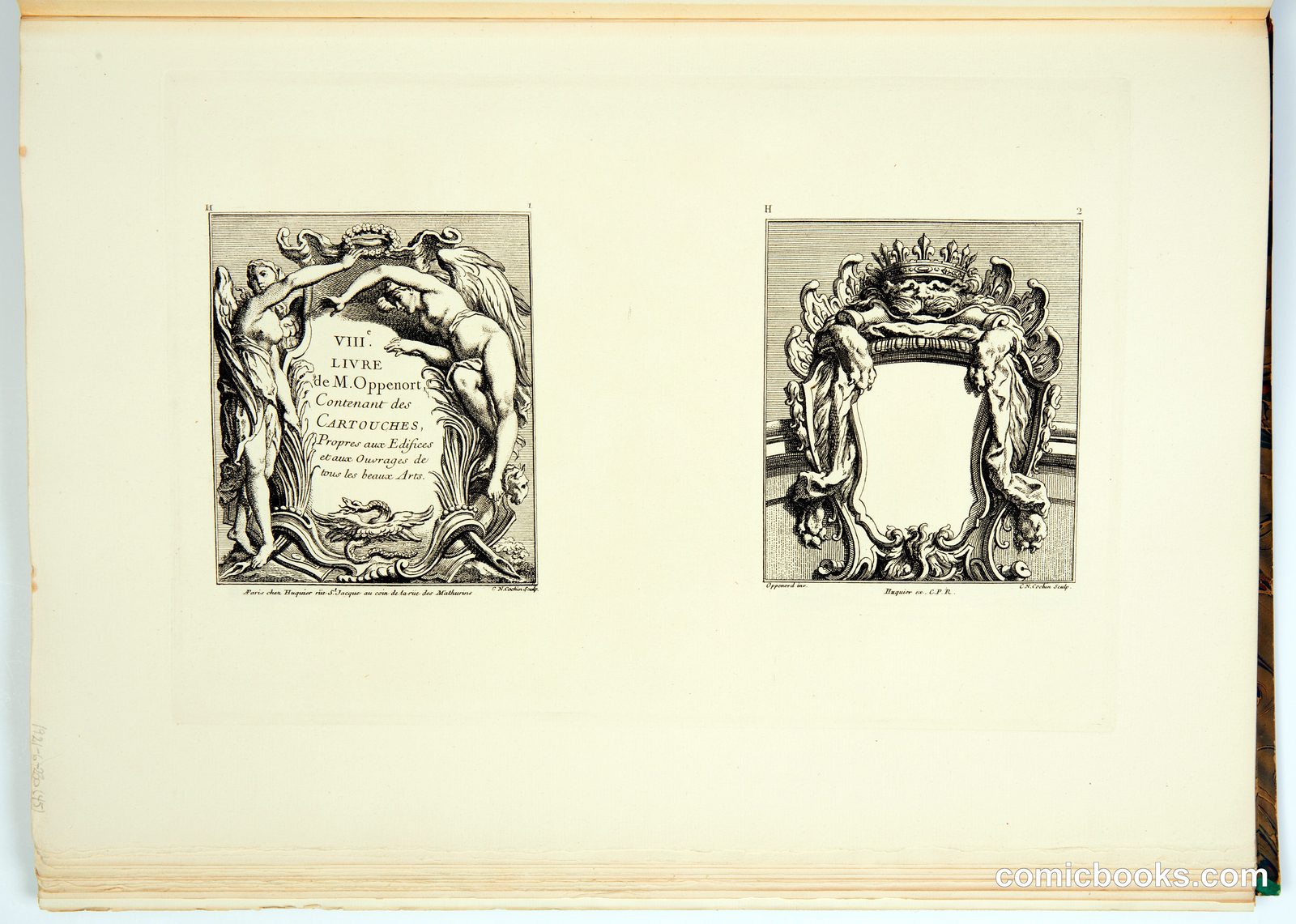 Title Page from Oppenord's Cartouches by Gilles-Marie Oppenord, French, 1672–1742
