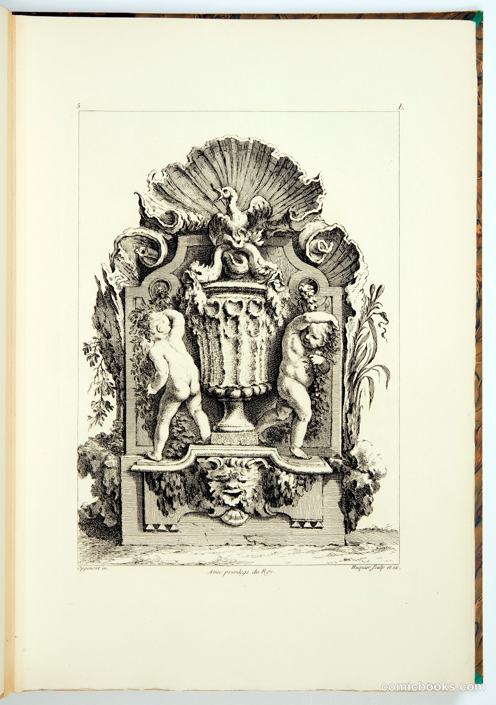 Design for a Cartouche by Gilles-Marie Oppenord, French, 1672–1742