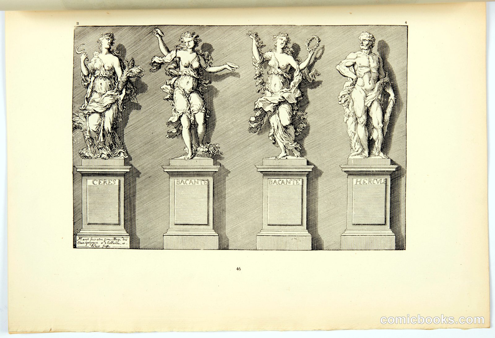 Allegorical Figures on Pedestals by Daniel Marot, French, active in the Netherlands and England, 1661–1752