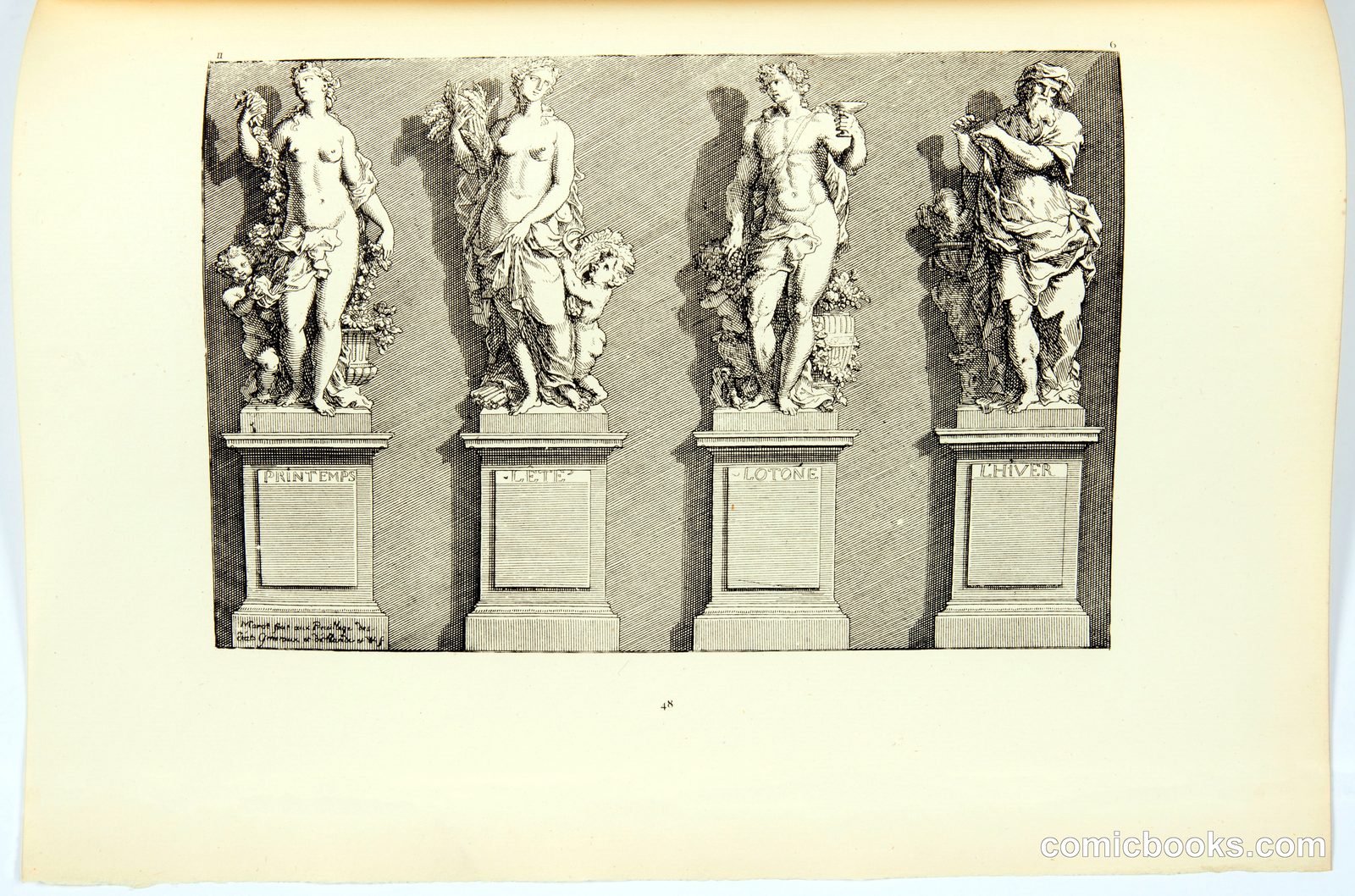 Four Classical Statues on Pedestals by Daniel Marot, French, active in the Netherlands and England, 1661–1752