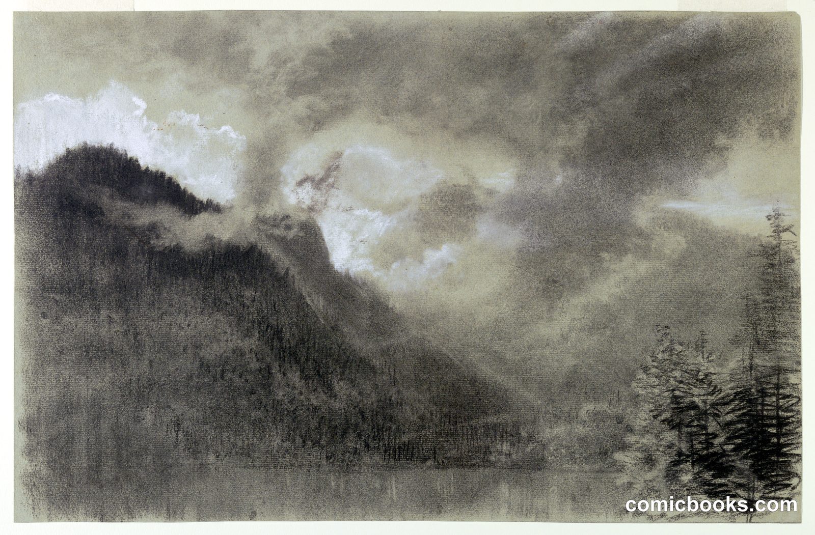 Echo Lake, New Hampshire by Francis Hopkinson Smith, American, 1838–1915
