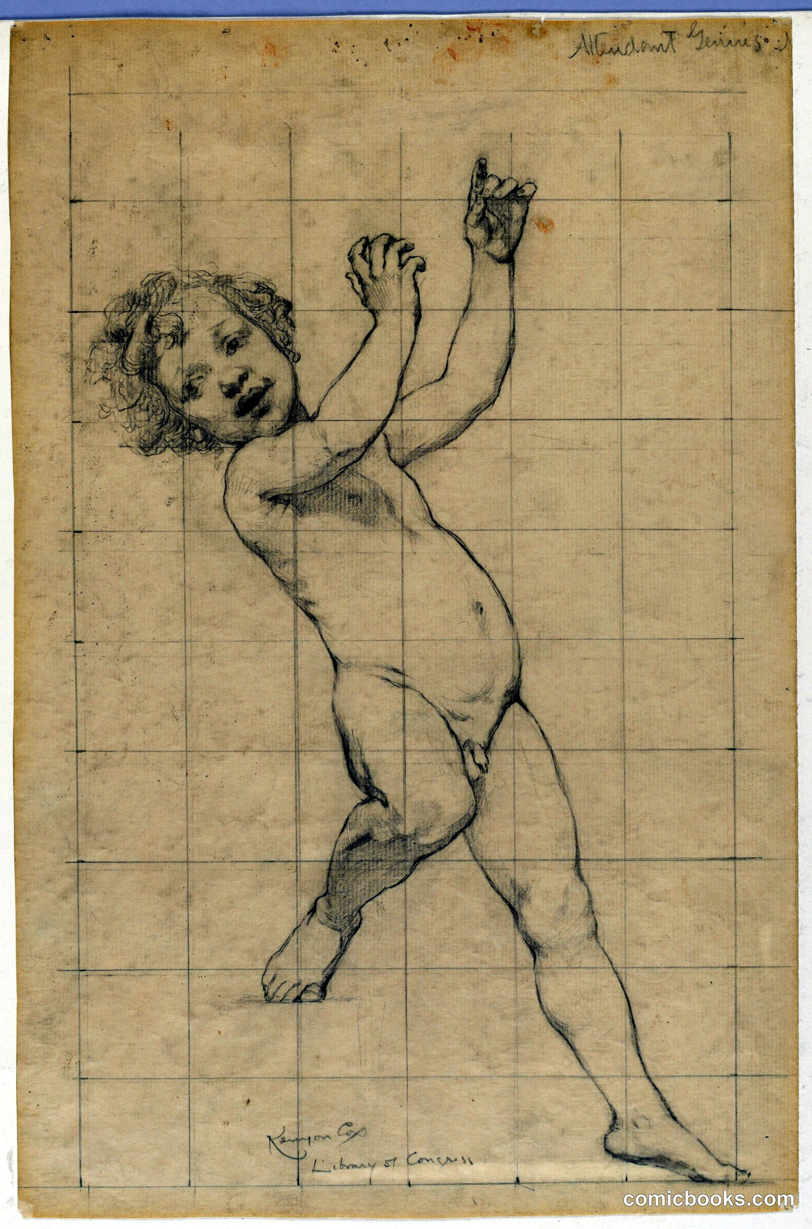 Study for Allegorical Figure by Kenyon Cox, American, 1856–1919