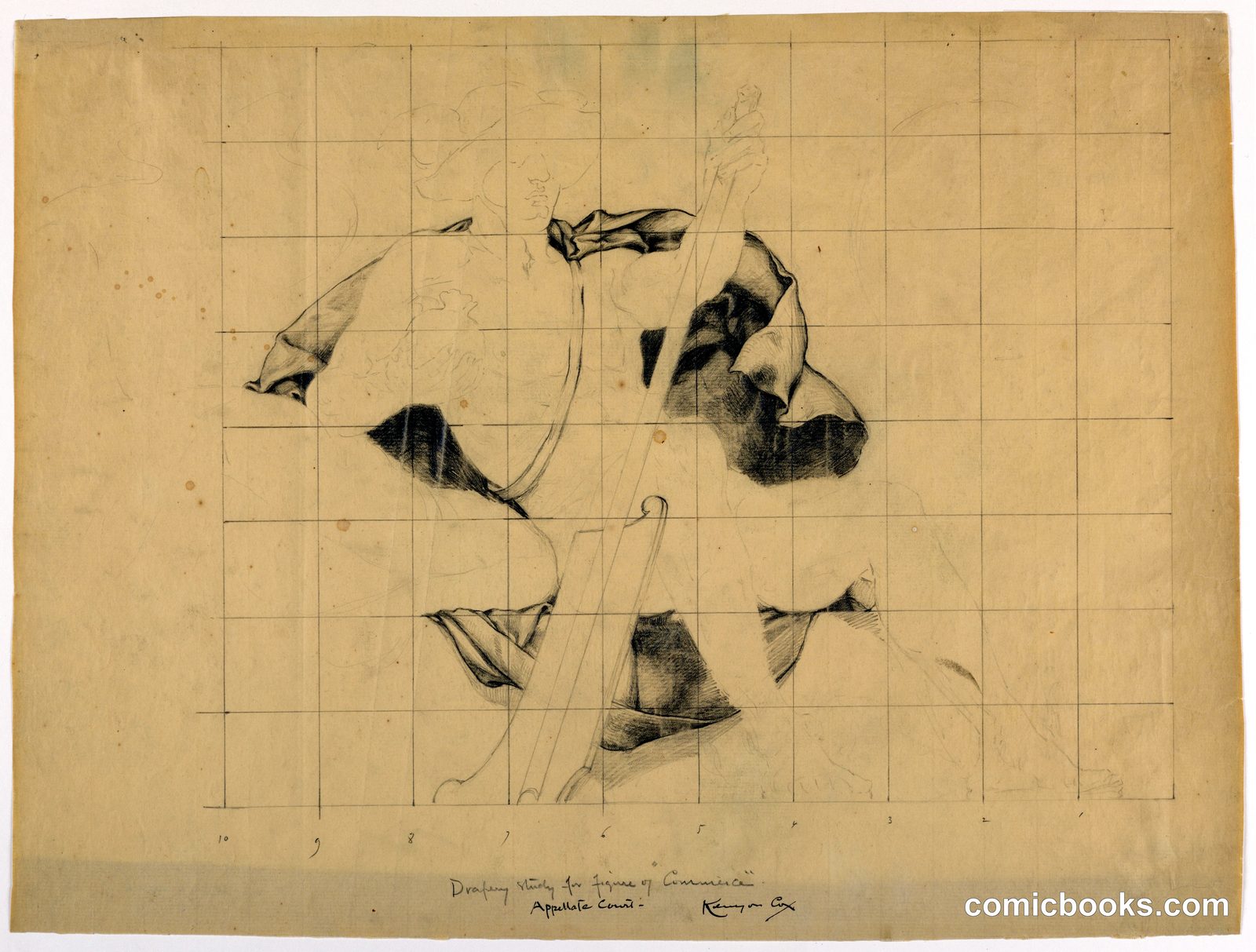 Study for 'Commerce,' Appellate Division Court House by Kenyon Cox, American, 1856–1919