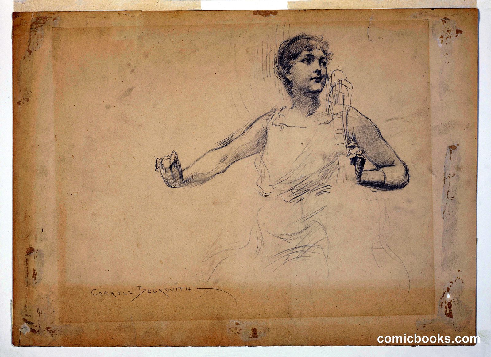 Study of a Young Woman by J. Carroll Beckwith, American, 1852–1917
