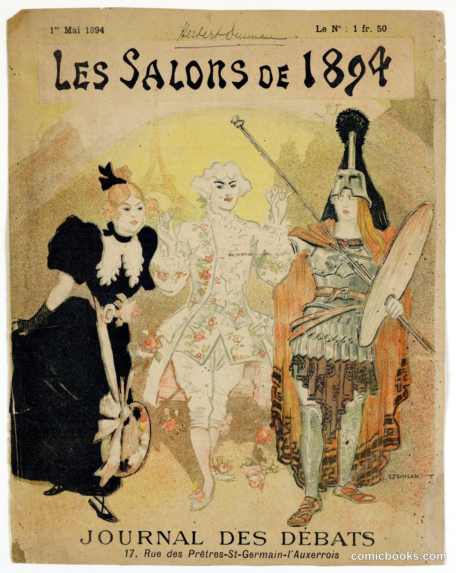 Les Salons de 1894 by Theophile- Alexandre Steinlen, French, b. Switzerland, 1859–1923