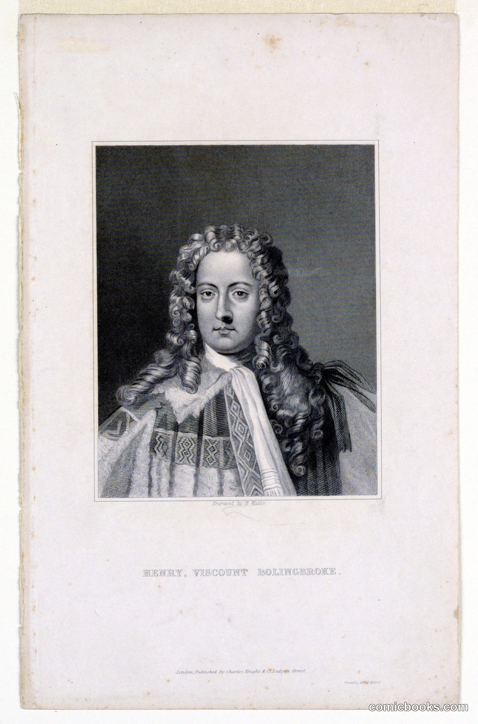 Portrait of Henry, Viscount Bolinbroke by Henry Wallis