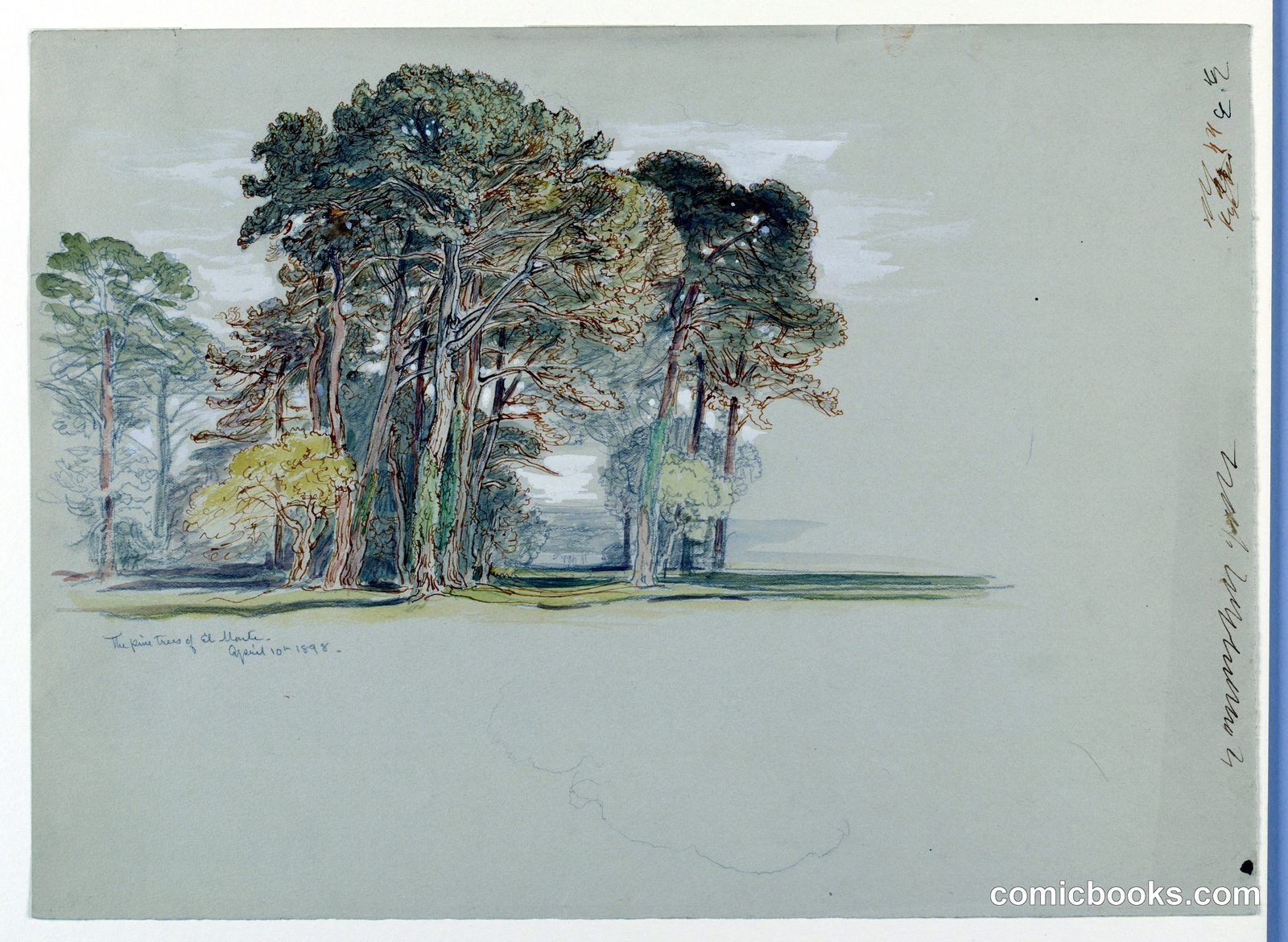 The Pine Trees of El Monte, California by Samuel Colman, American, 1832–1920