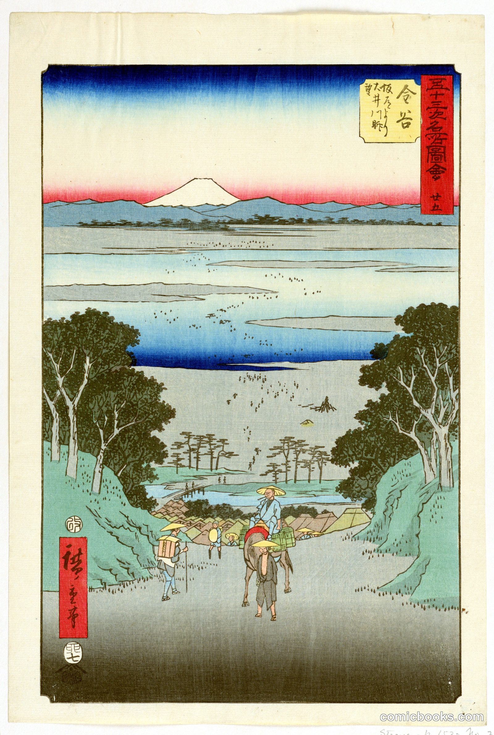 View of the Oi River from the Uphill Road by Ando Hiroshige, Japanese, 1797–1858