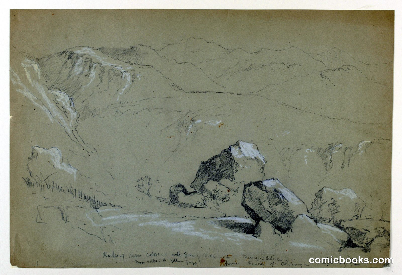 Sketch from Mount Chocorua by Daniel Huntington, American, 1816–1906
