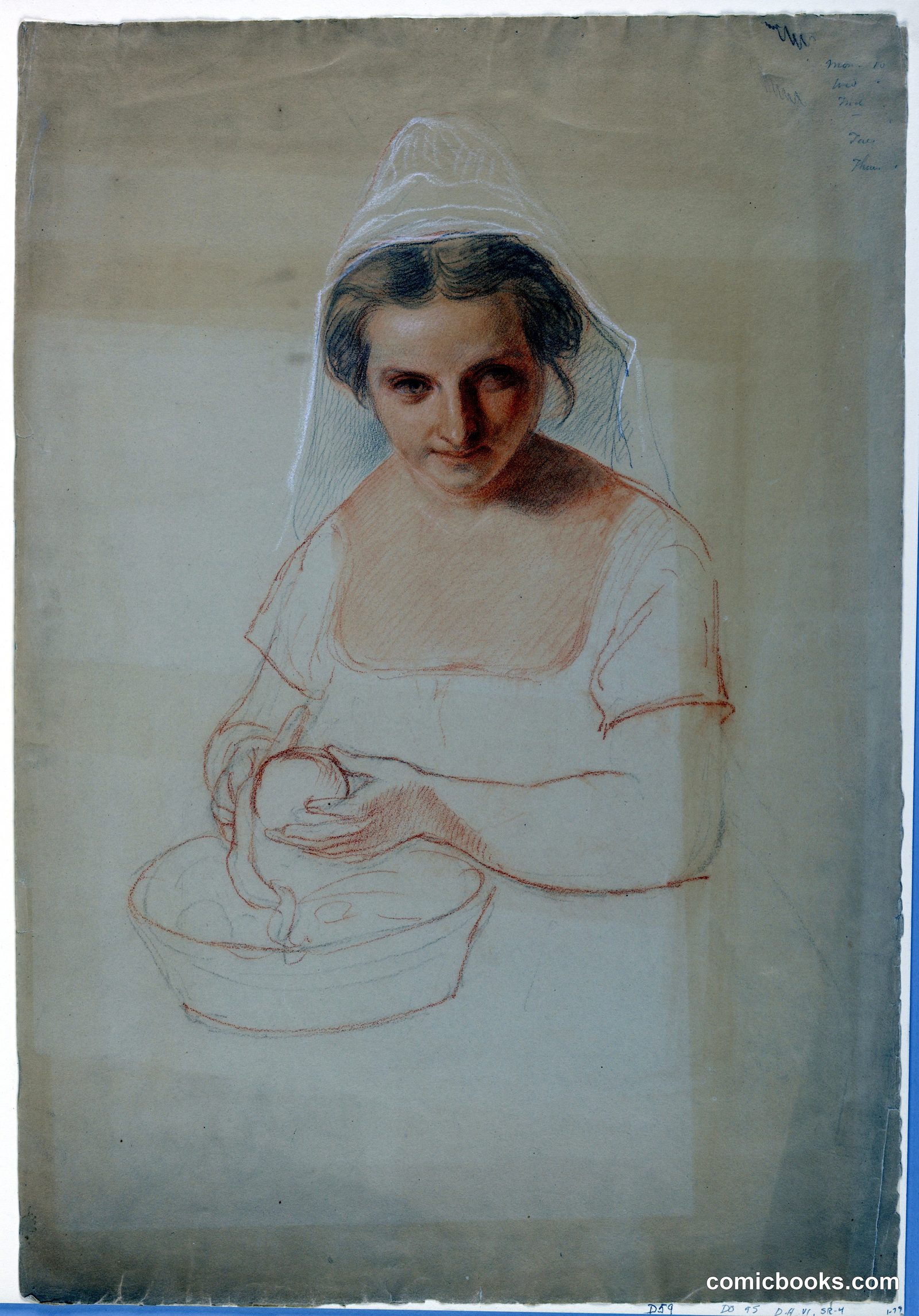 Study for Katrina Van Tassel by Daniel Huntington, American, 1816–1906