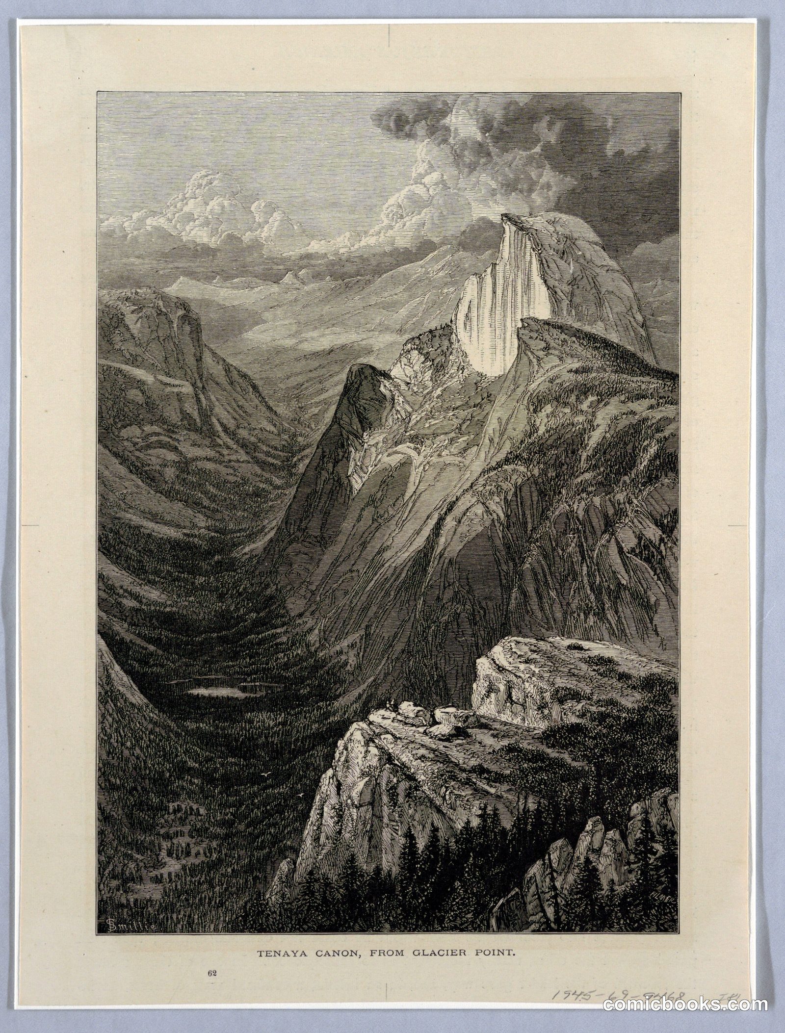 Tenaya Canon, from Glacier Point by James D. Smillie (American