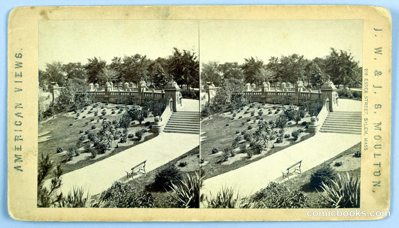 The Terrace, Central Park by J.W.&J.S. Moulton, Salem Mass.
