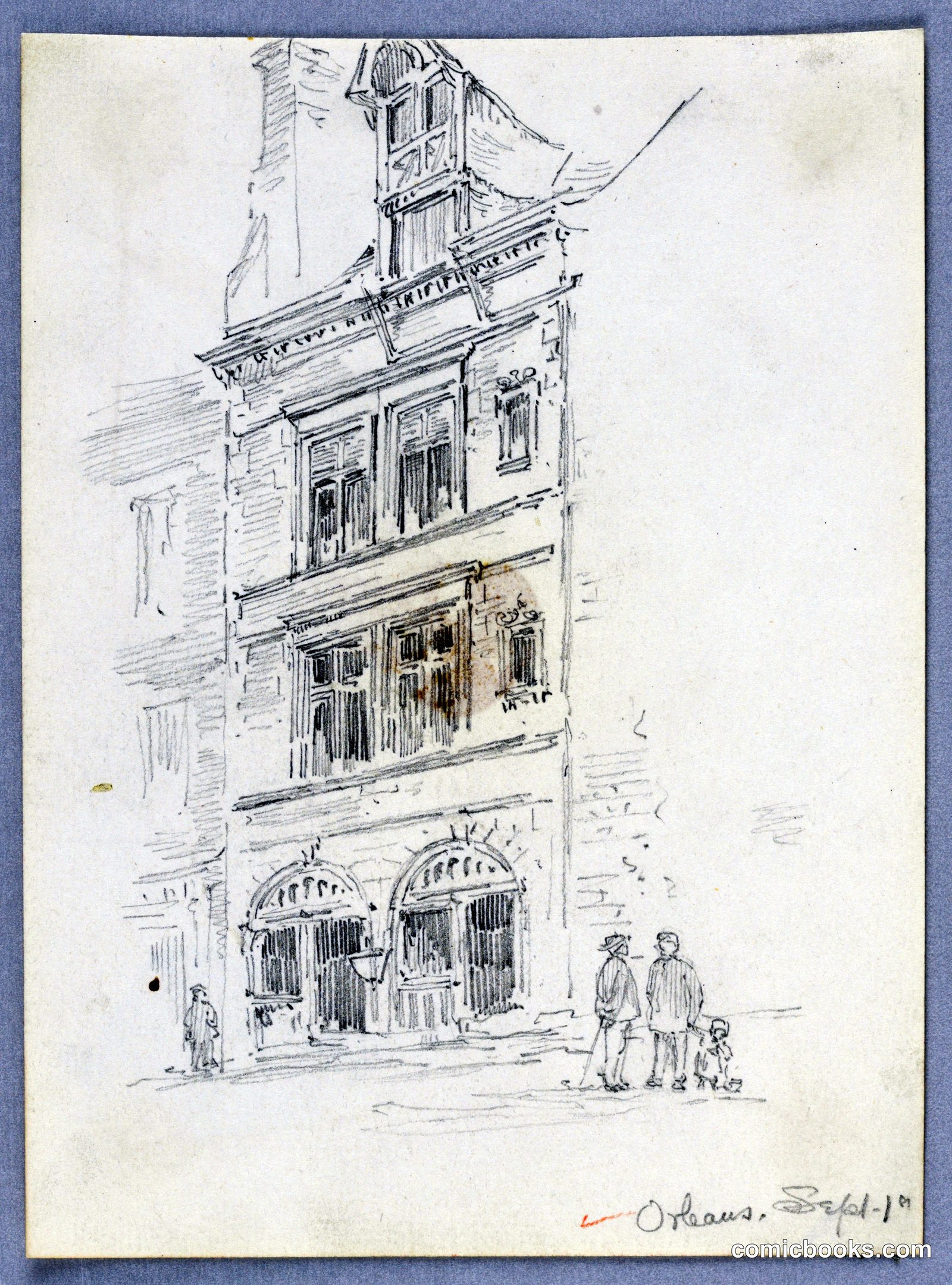 Sketch of House in Orléans by Arnold William Brunner, American, 1857–1925