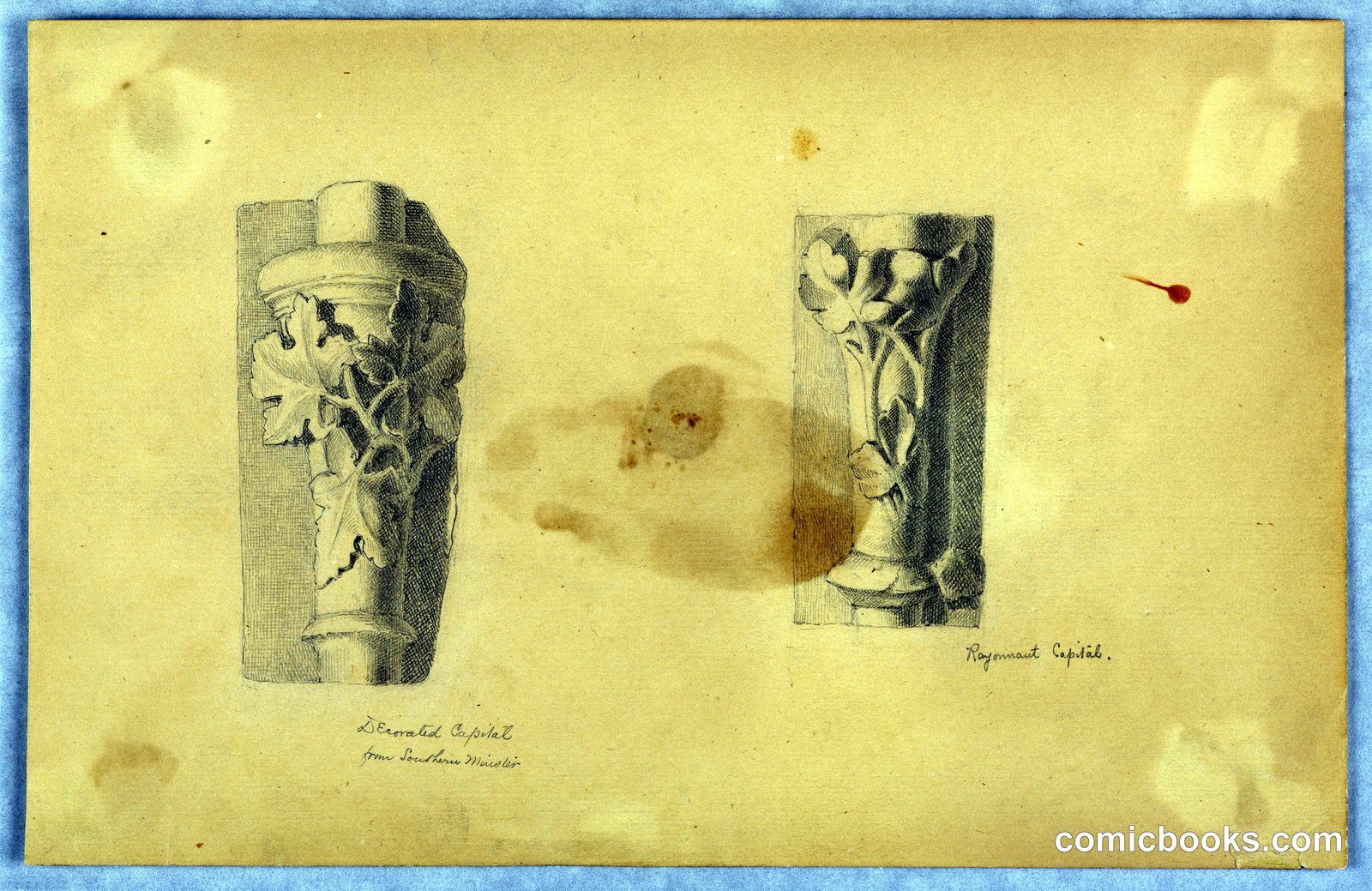 Two Studies of Capitals by Arnold William Brunner, American, 1857–1925