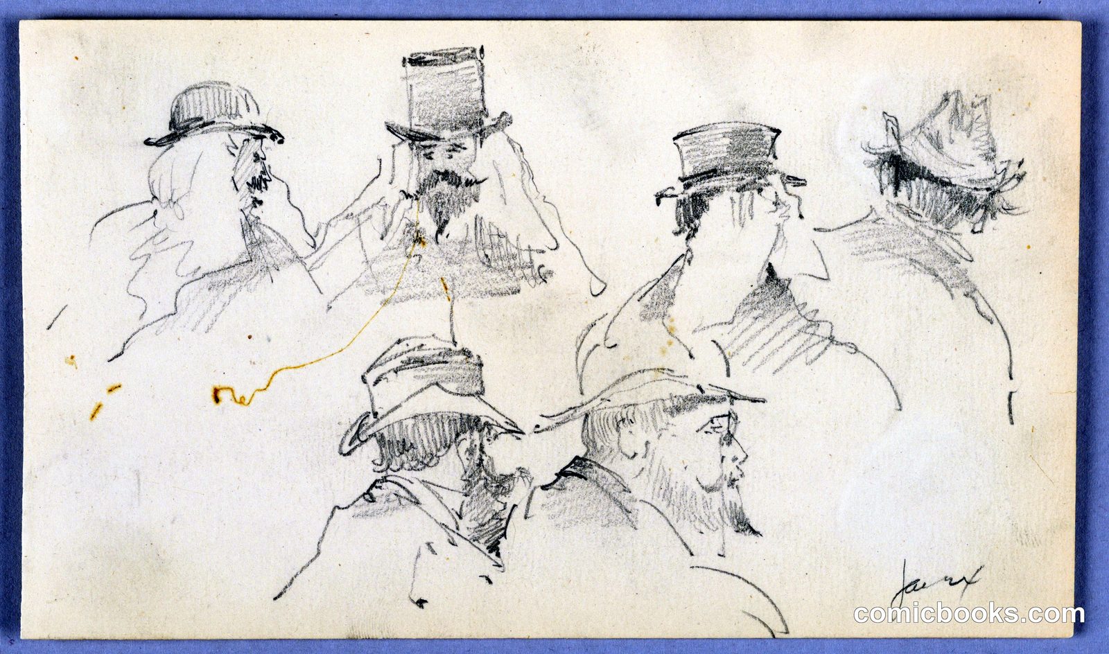 Sketches of Heads of Men by Arnold William Brunner, American, 1857–1925