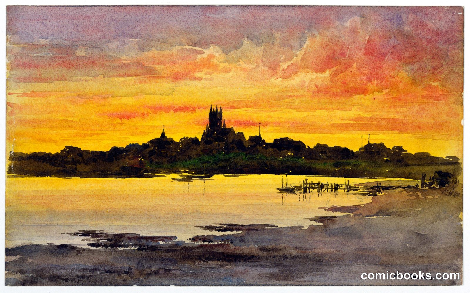 Sunset, Nantucket by Arnold William Brunner, American, 1857–1925