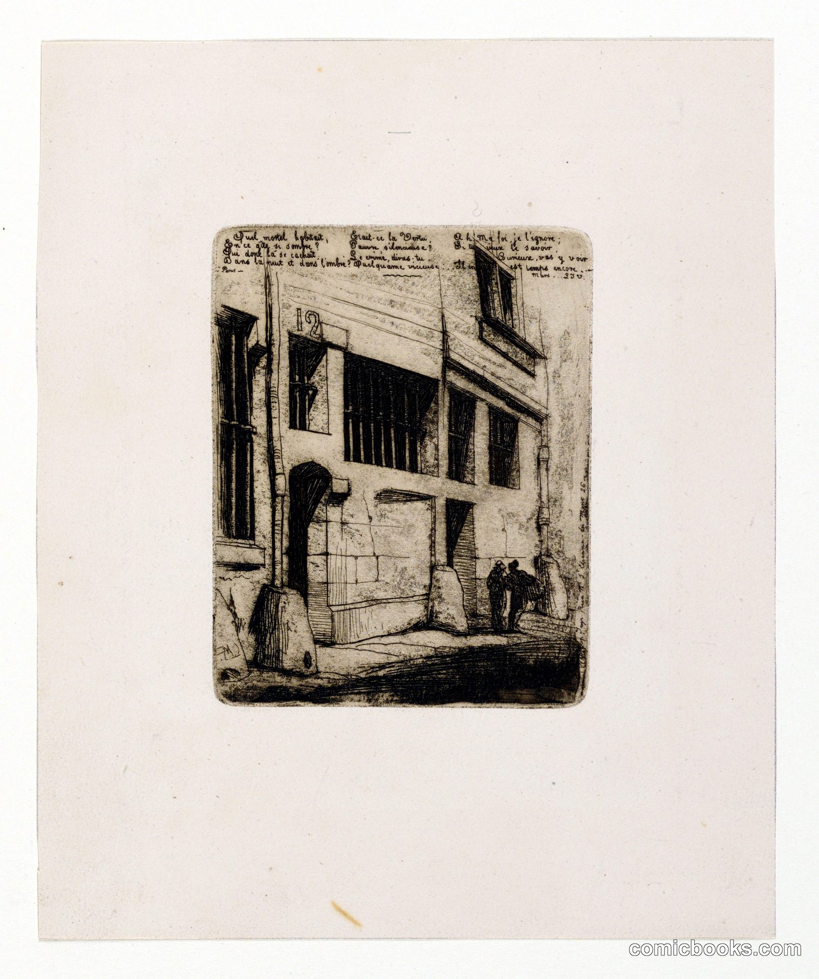 La rue des mauvais garçons by Charles Meryon, French, 1821–1868