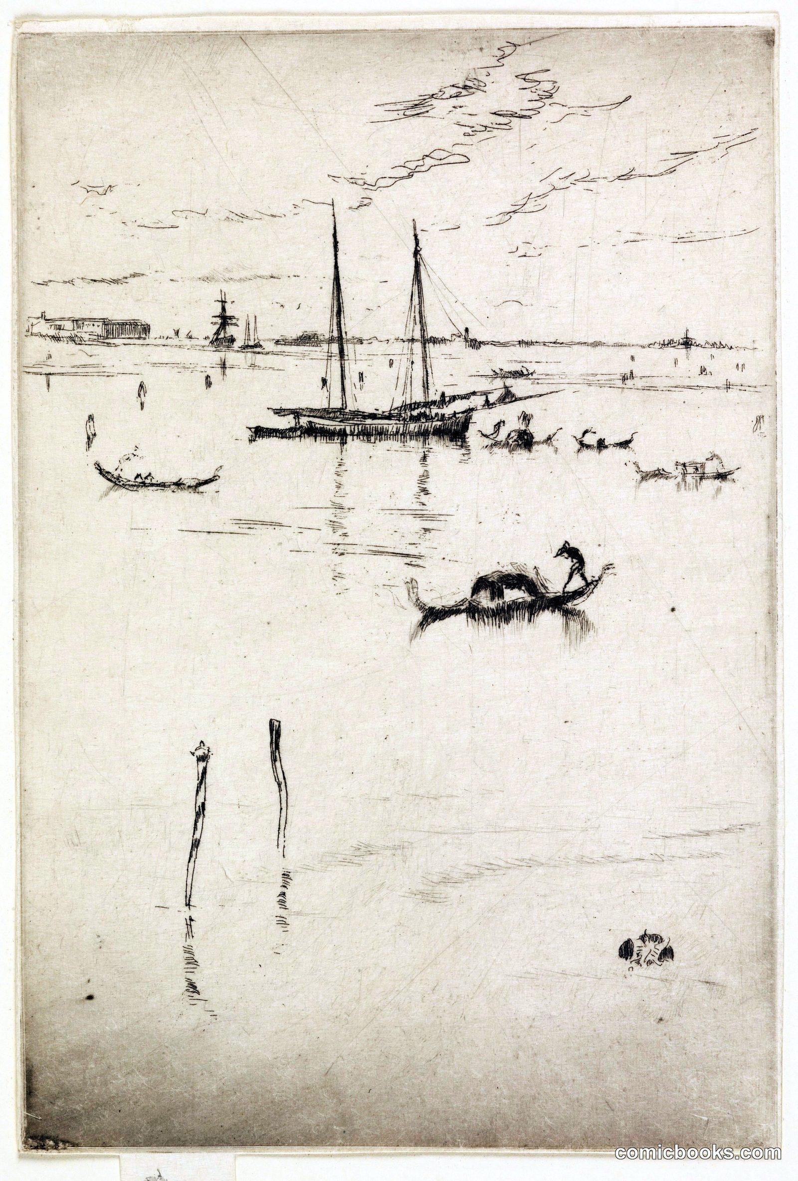 The Little Lagoon by James McNeill Whistler, American, 1834–1903