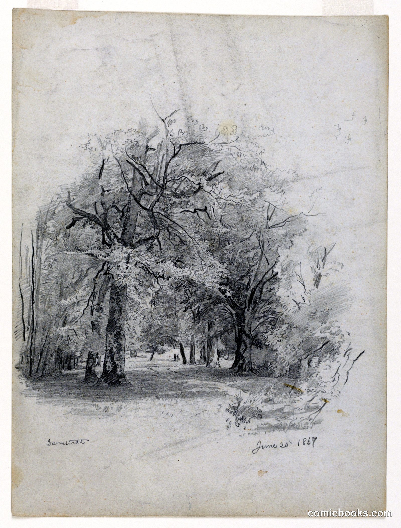 Landscape, Darmstadt, Germany by William Trost Richards, American, 1833–1905