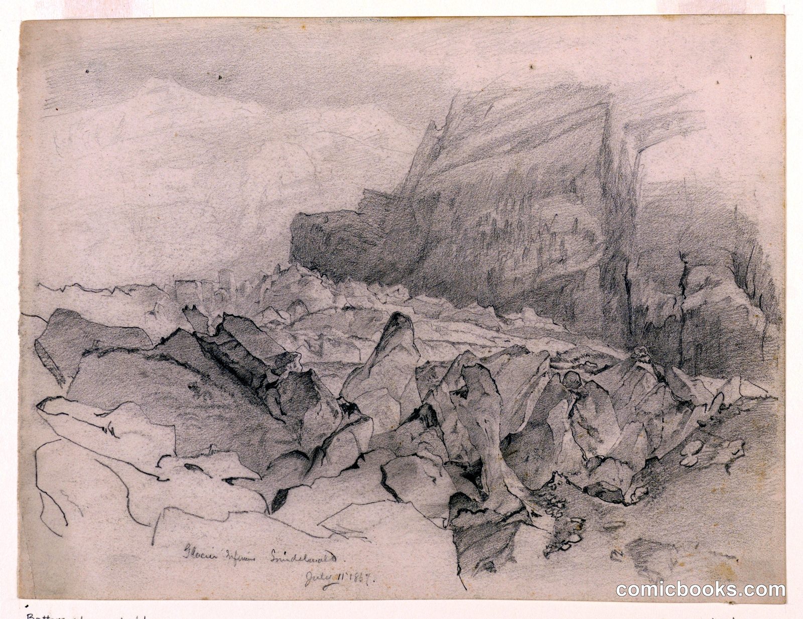 Landscape, Grindelwald, Switzerland by William Trost Richards, American, 1833–1905