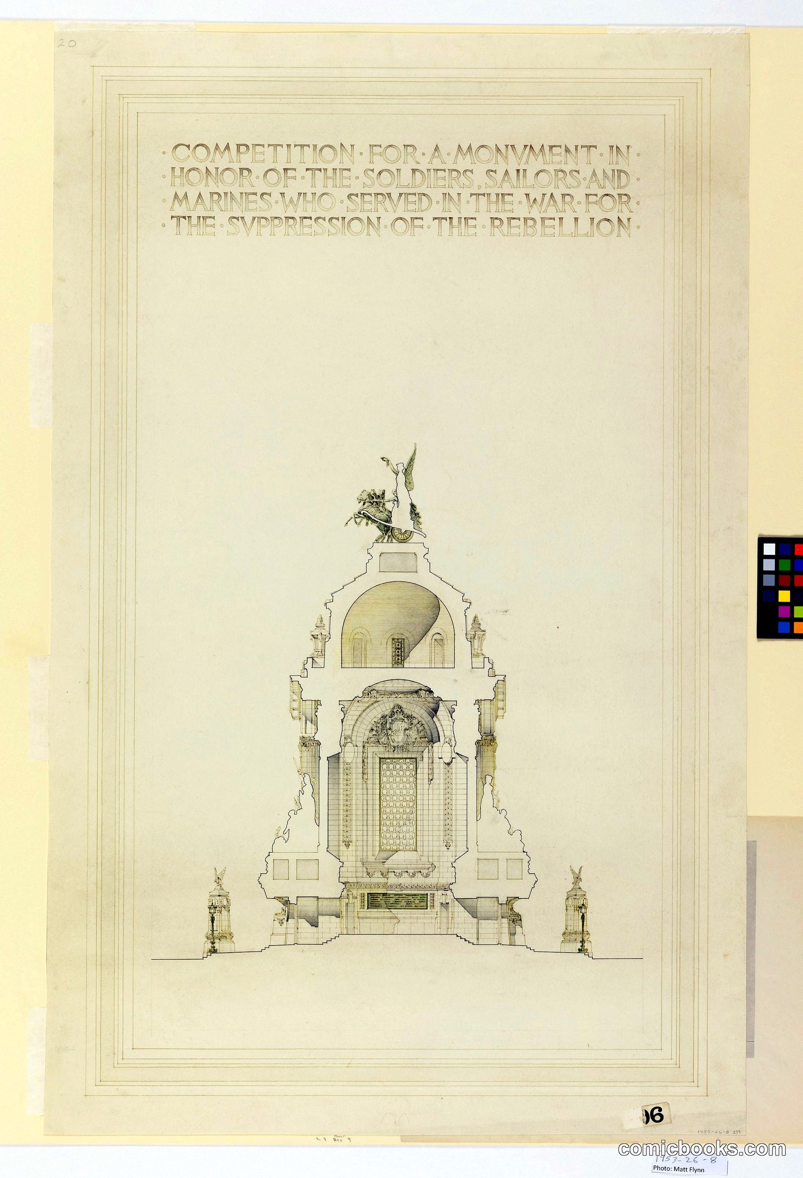 Competition for a Monument to Civil War Veterans by Christian Francis Rosborg, 1881 – 1953